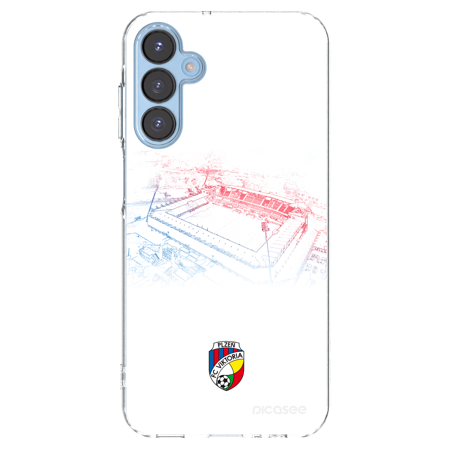 Picasee silikonový průhledný obal pro Samsung Galaxy A15 A156B 5G - FC Viktoria Plzeň C