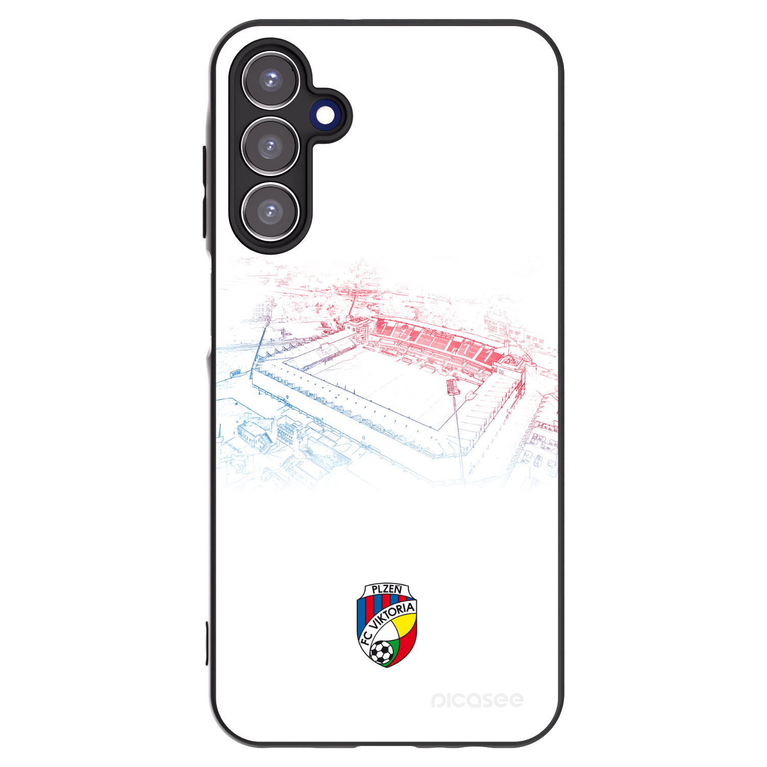 Picasee silikonový černý obal pro Samsung Galaxy A15 A155F 4G - FC Viktoria Plzeň C