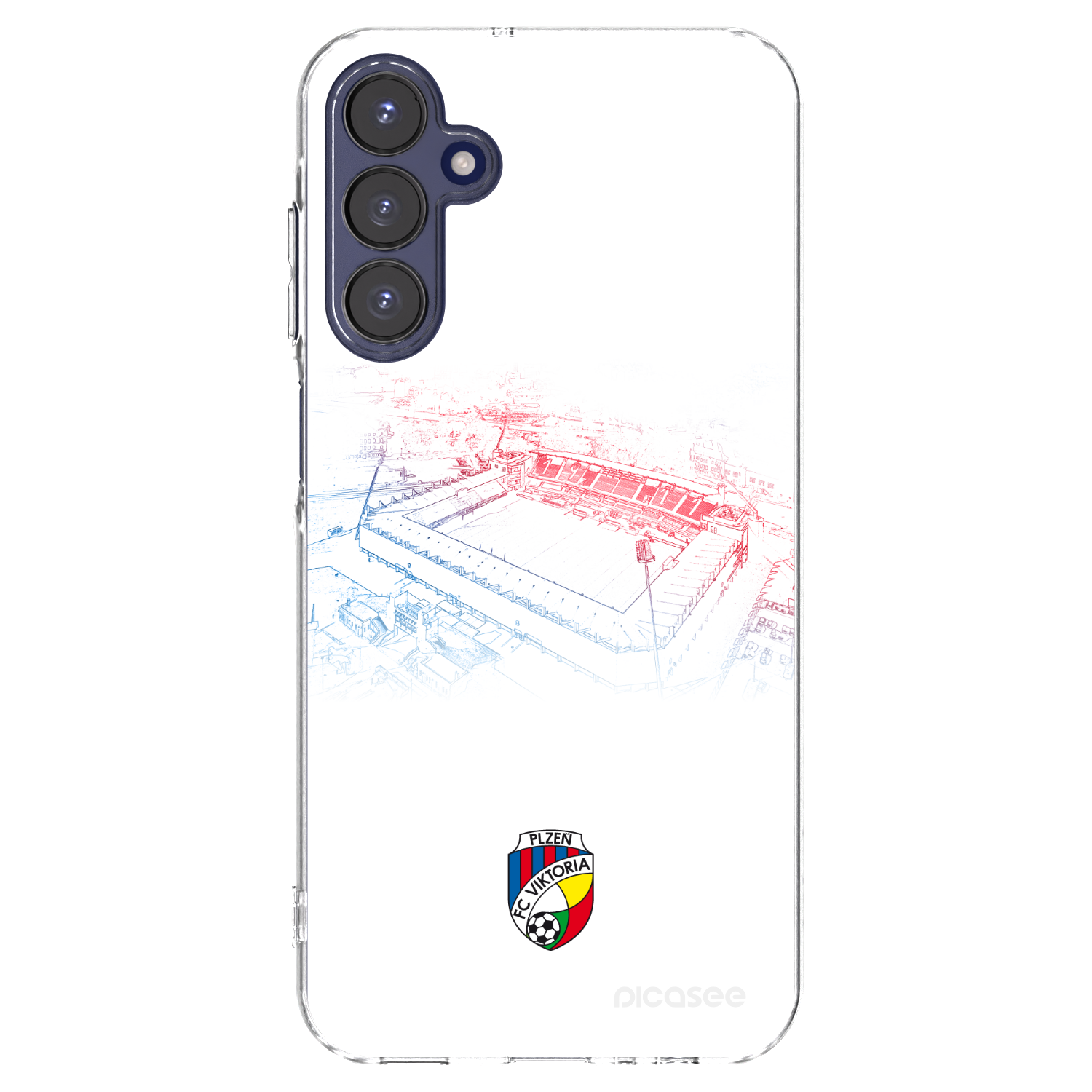 Picasee silikonový průhledný obal pro Samsung Galaxy A15 A155F 4G - FC Viktoria Plzeň C