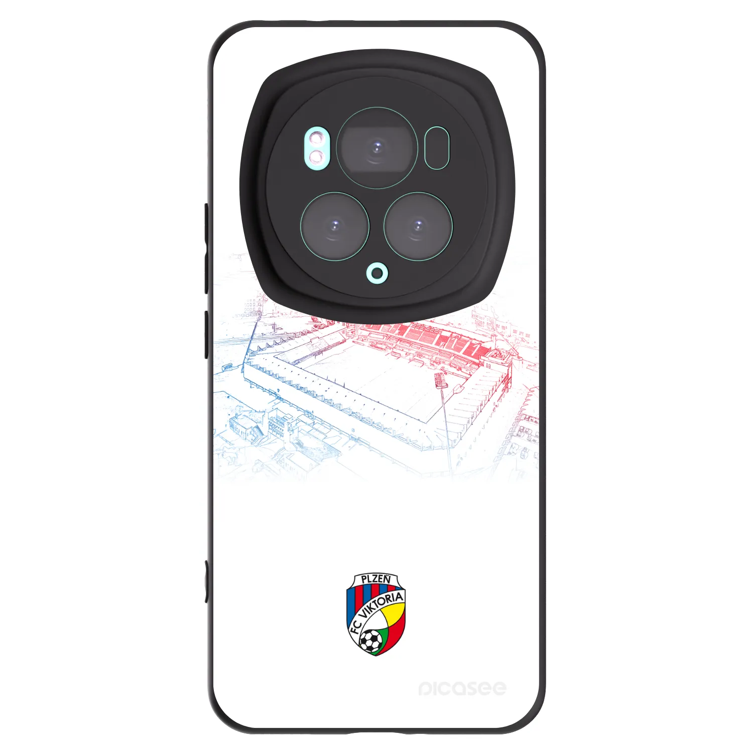 Picasee silikonový černý obal pro Honor Magic6 Pro - FC Viktoria Plzeň C