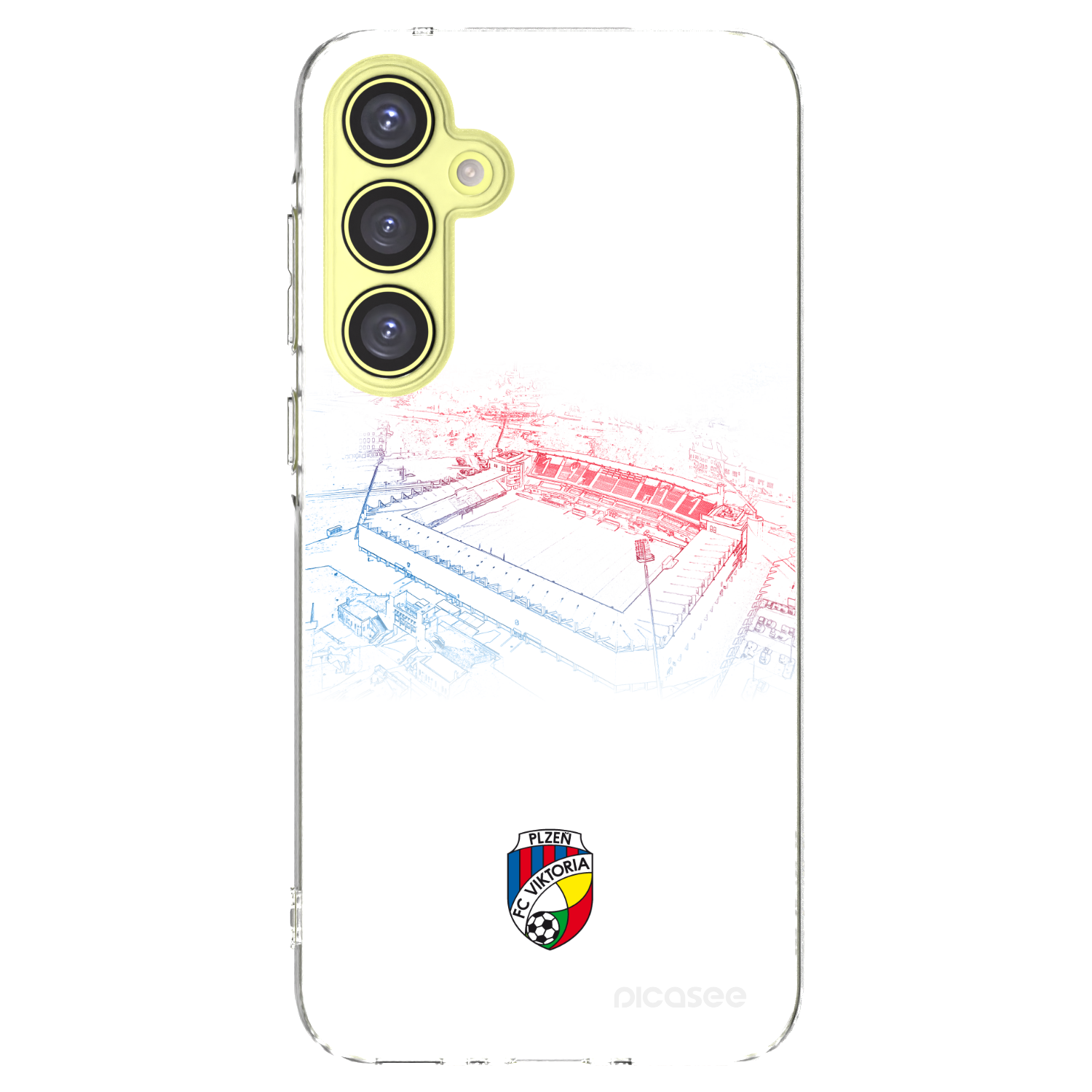Picasee silikonový průhledný obal pro Samsung Galaxy A35 5G A356B - FC Viktoria Plzeň C