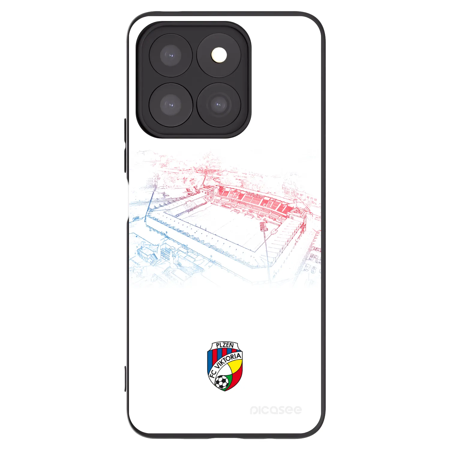 Picasee silikonový černý obal pro Honor X8b - FC Viktoria Plzeň C