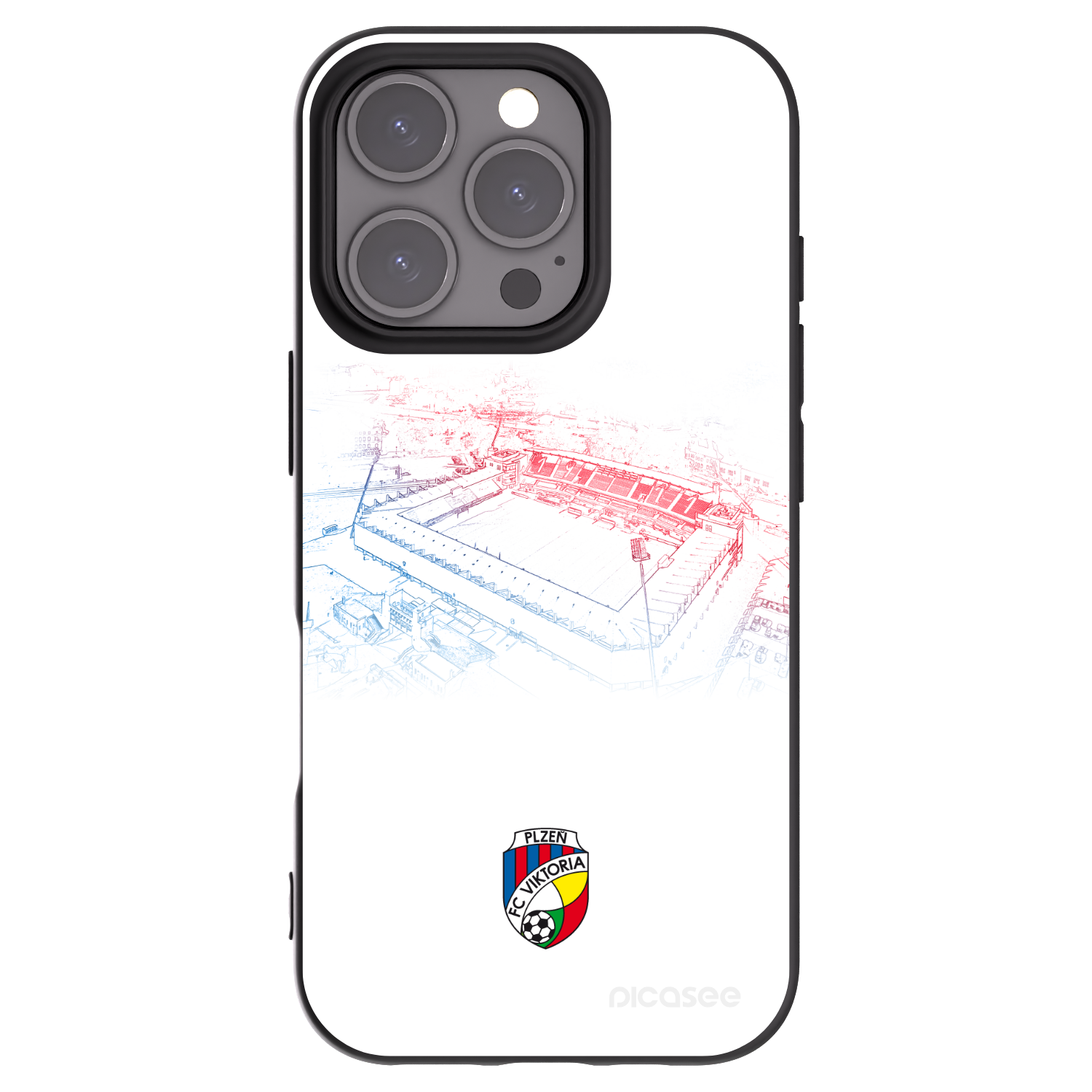 Picasee silikonový černý obal pro Apple iPhone 16 Pro - FC Viktoria Plzeň C