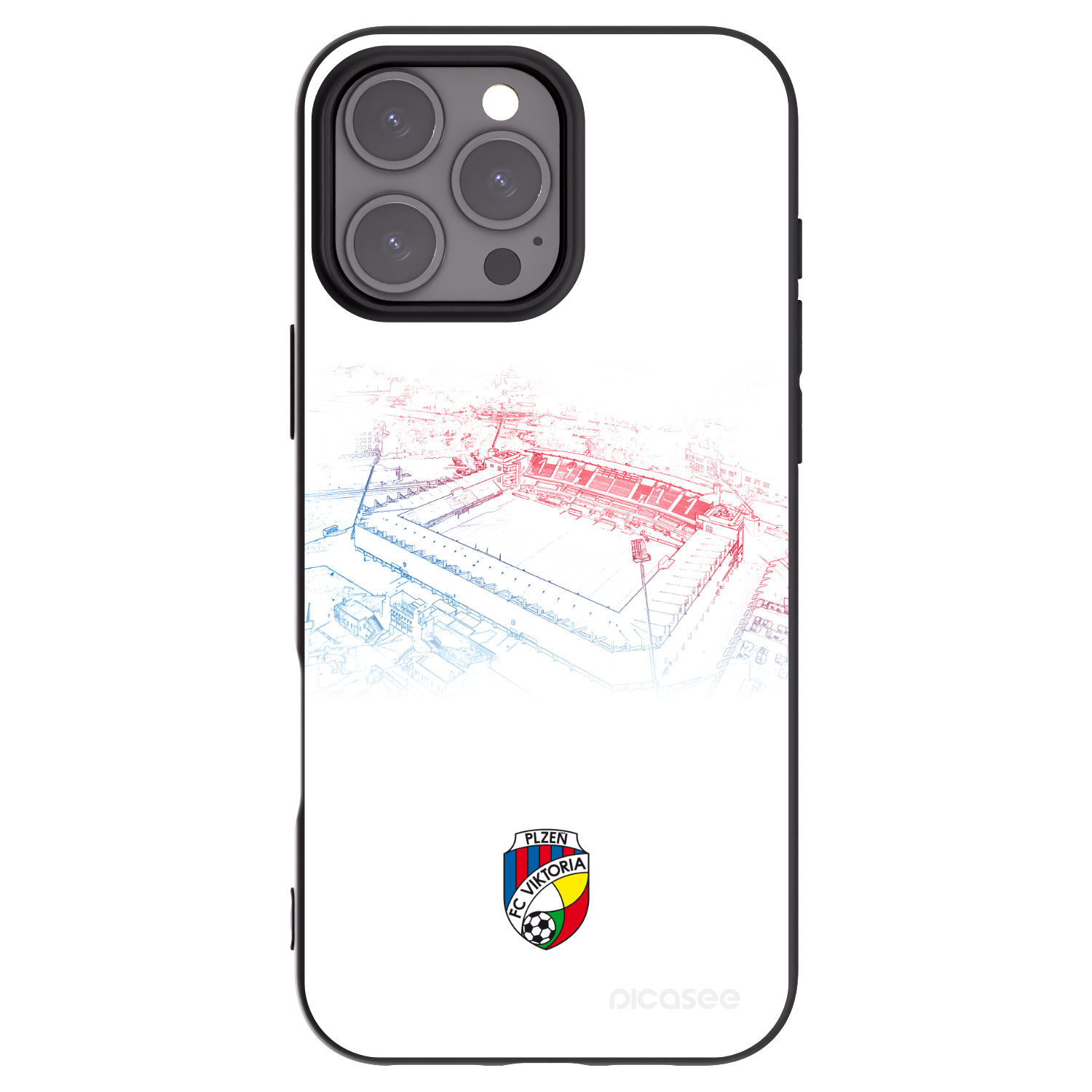 Picasee silikonový černý obal pro Apple iPhone 16 Pro Max - FC Viktoria Plzeň C
