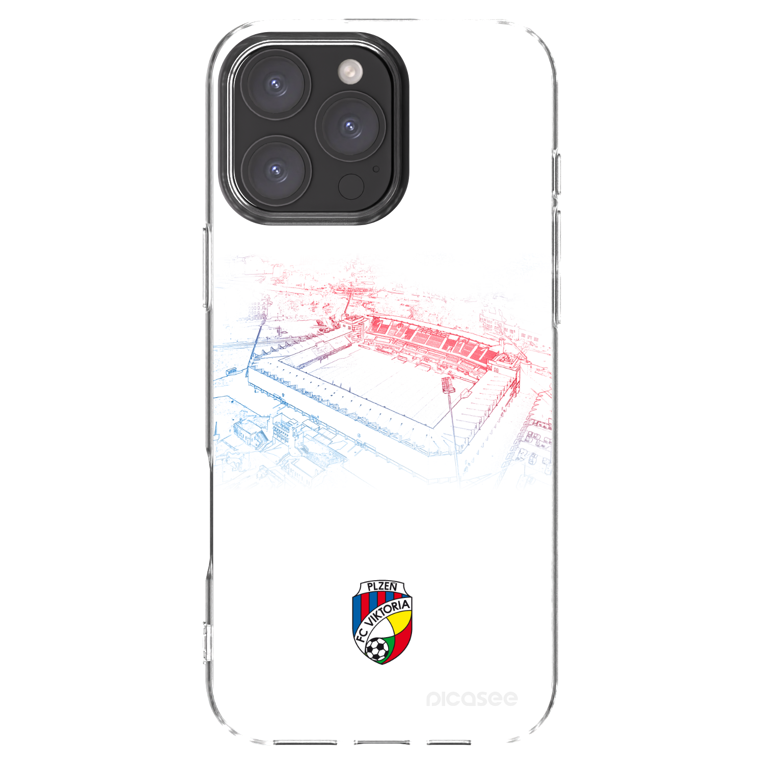 Picasee silikonový průhledný obal pro Apple iPhone 16 Pro Max - FC Viktoria Plzeň C