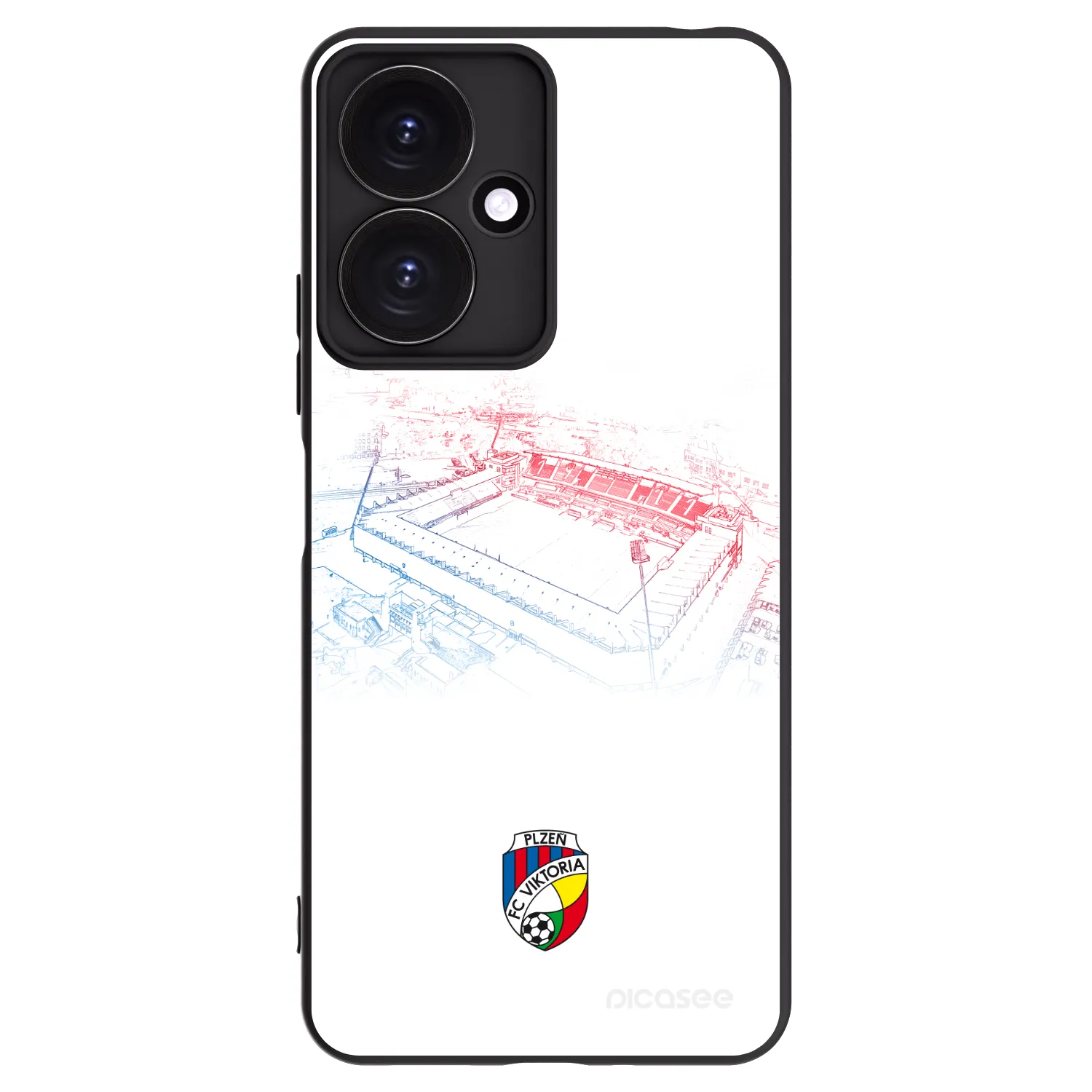 Picasee silikonový černý obal pro Xiaomi Redmi 13C 5G - FC Viktoria Plzeň C