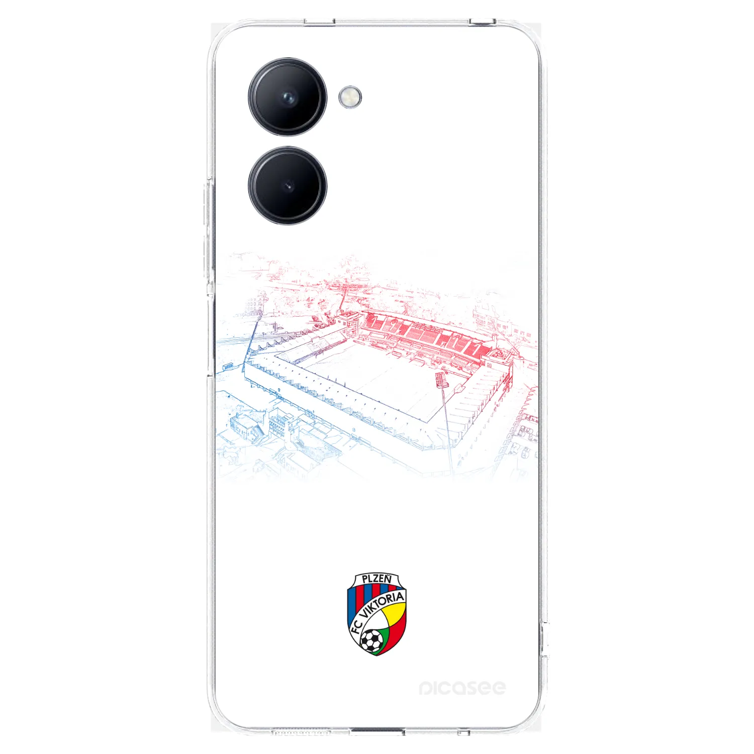 Picasee silikonový průhledný obal pro Realme C33 (2023) - FC Viktoria Plzeň C