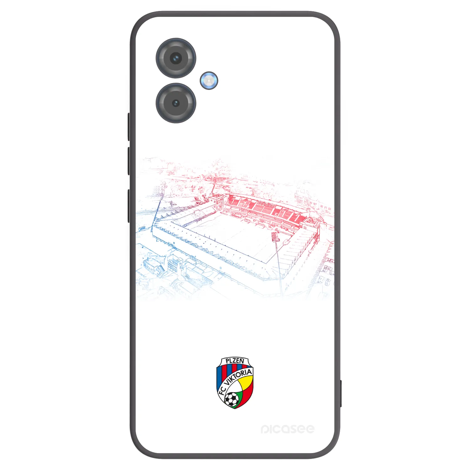 Picasee silikonový černý obal pro Motorola Moto G14 - FC Viktoria Plzeň C