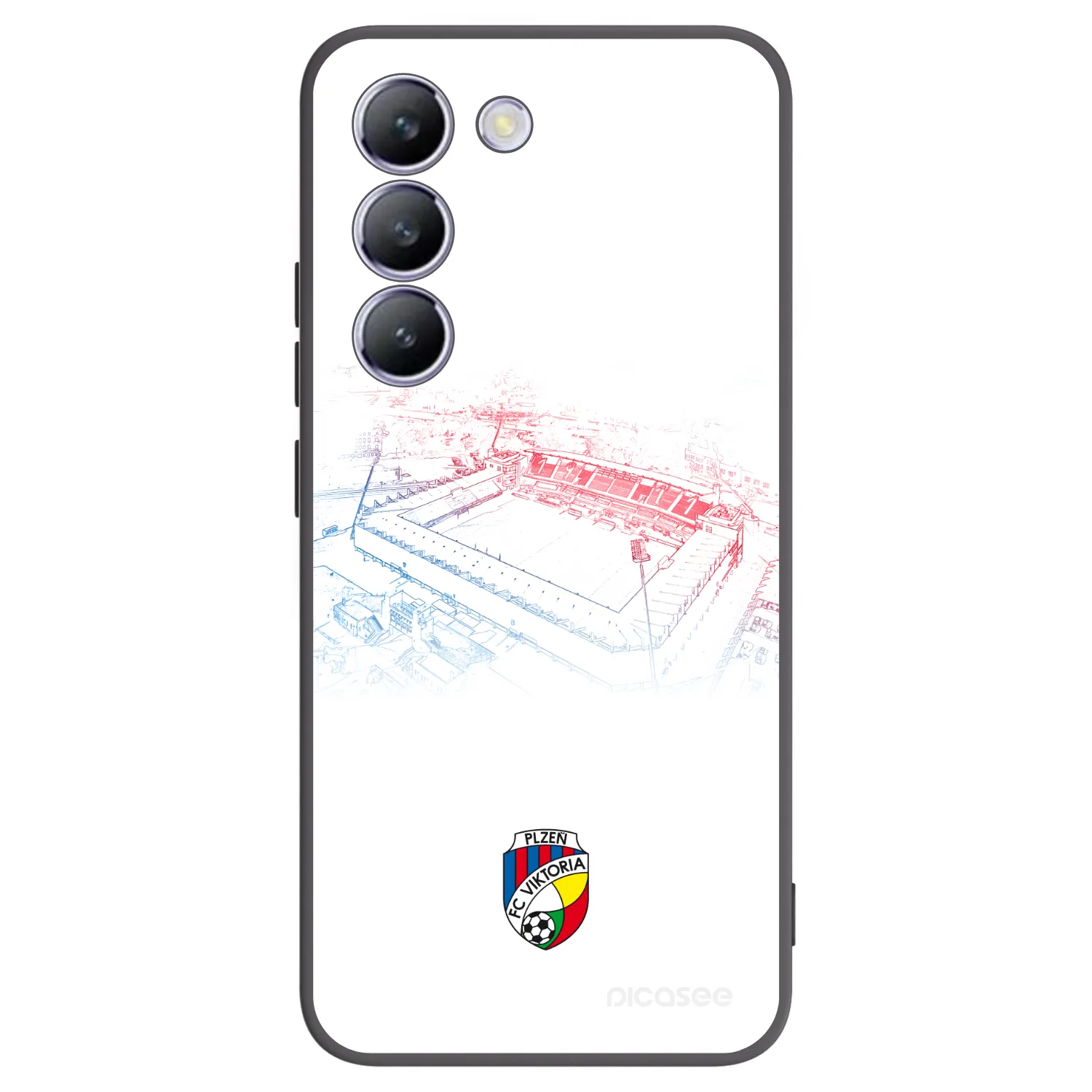 Picasee silikonový černý obal pro Vivo V40 SE 5G - FC Viktoria Plzeň C