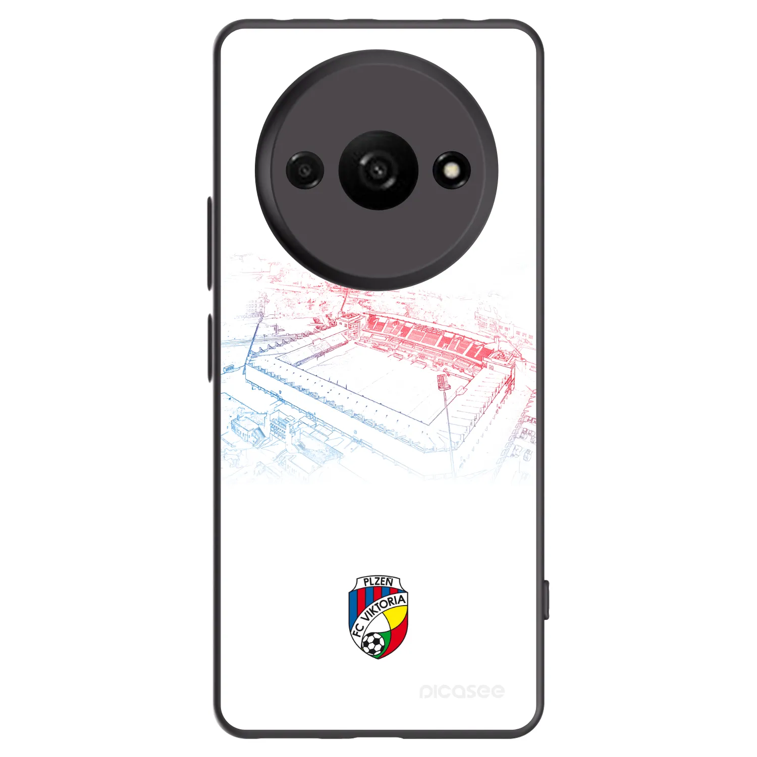 Picasee silikonový černý obal pro Xiaomi Redmi A3 - FC Viktoria Plzeň C
