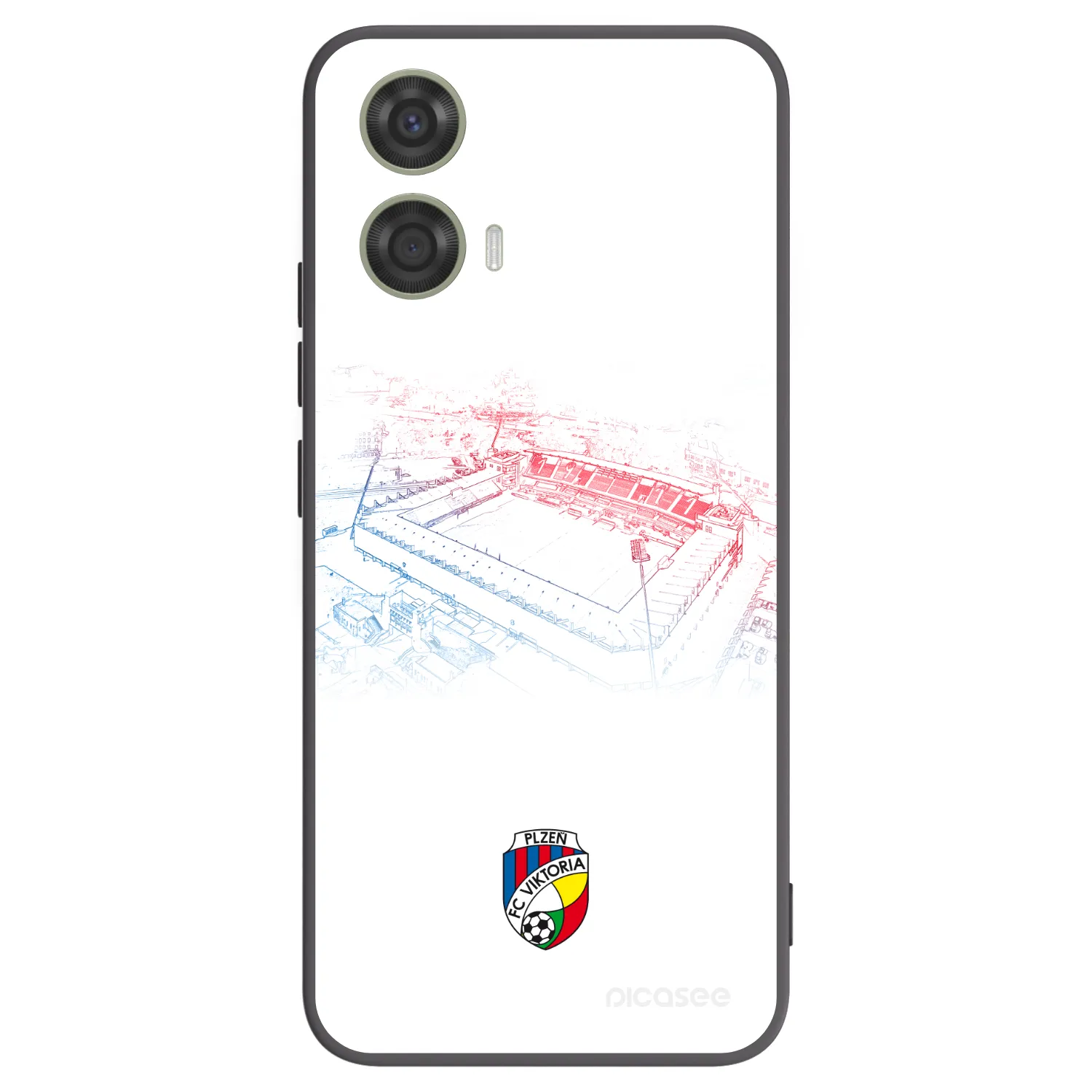 Picasee silikonový černý obal pro Motorola Moto G24 - FC Viktoria Plzeň C