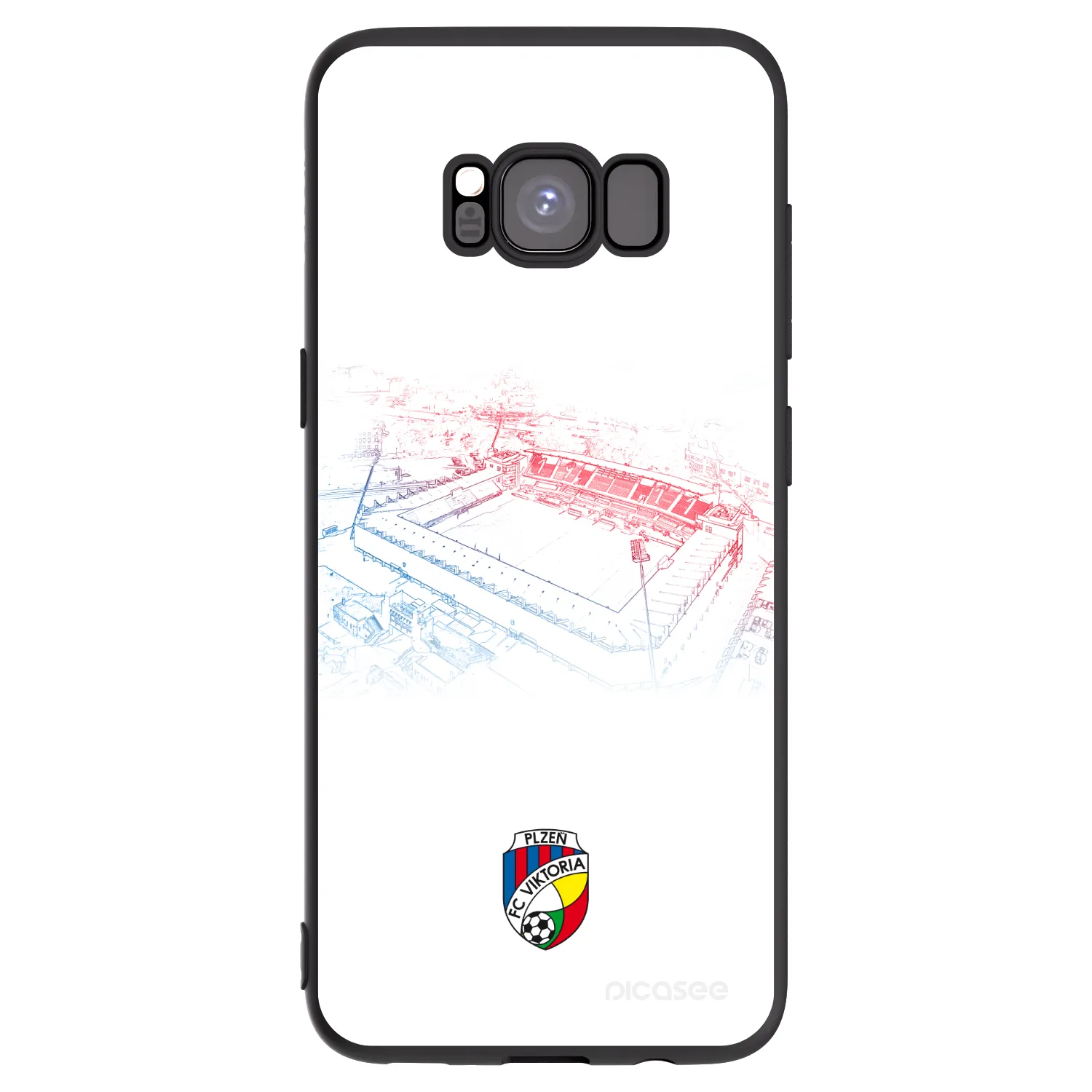 Picasee silikonový černý obal pro Samsung Galaxy S8 G950F - FC Viktoria Plzeň C