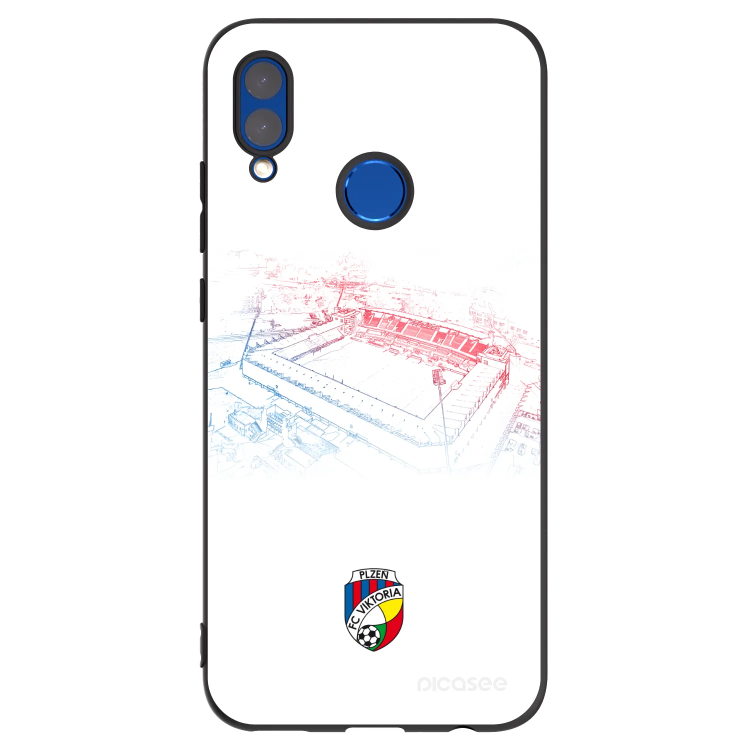 Picasee silikonový černý obal pro Huawei P Smart 2019 - FC Viktoria Plzeň C