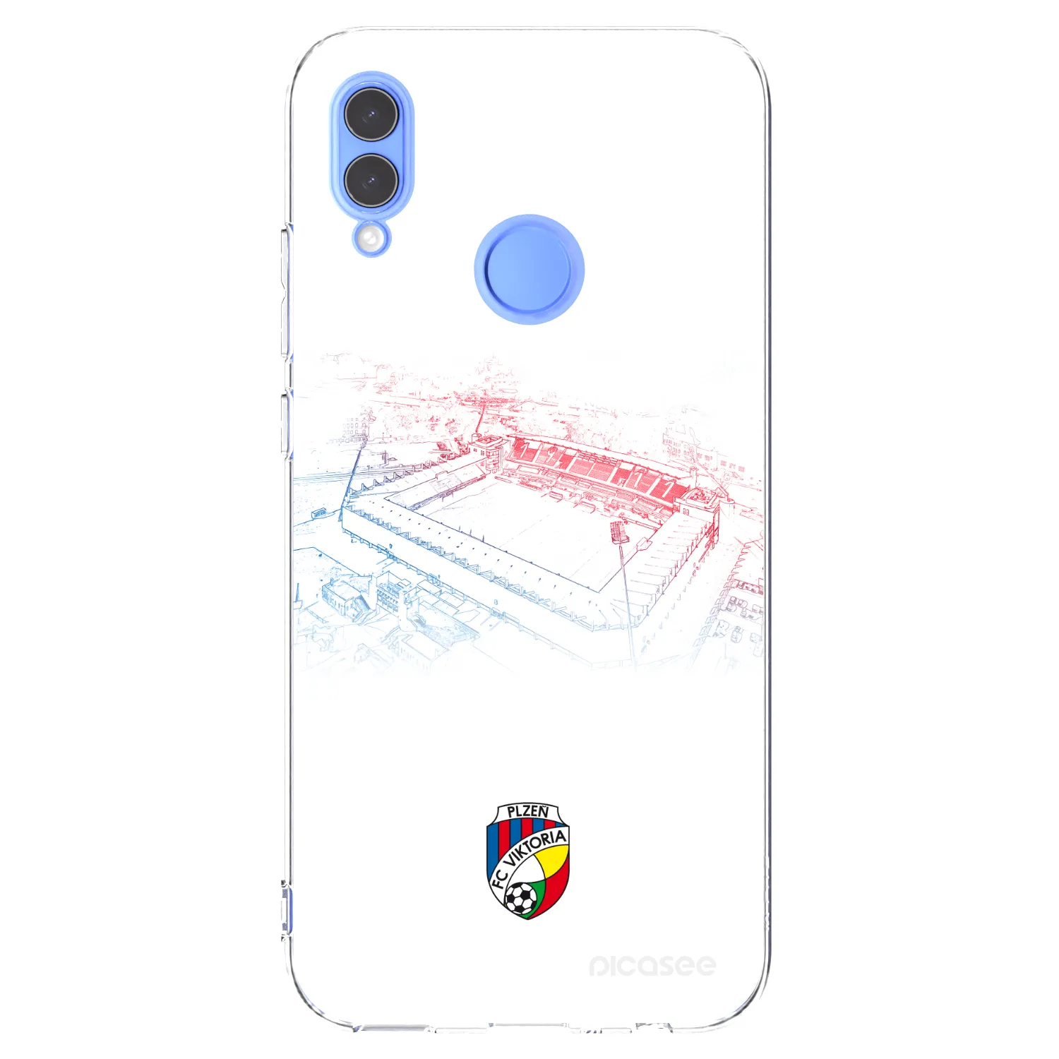 Picasee silikonový průhledný obal pro Huawei P Smart 2019 - FC Viktoria Plzeň C