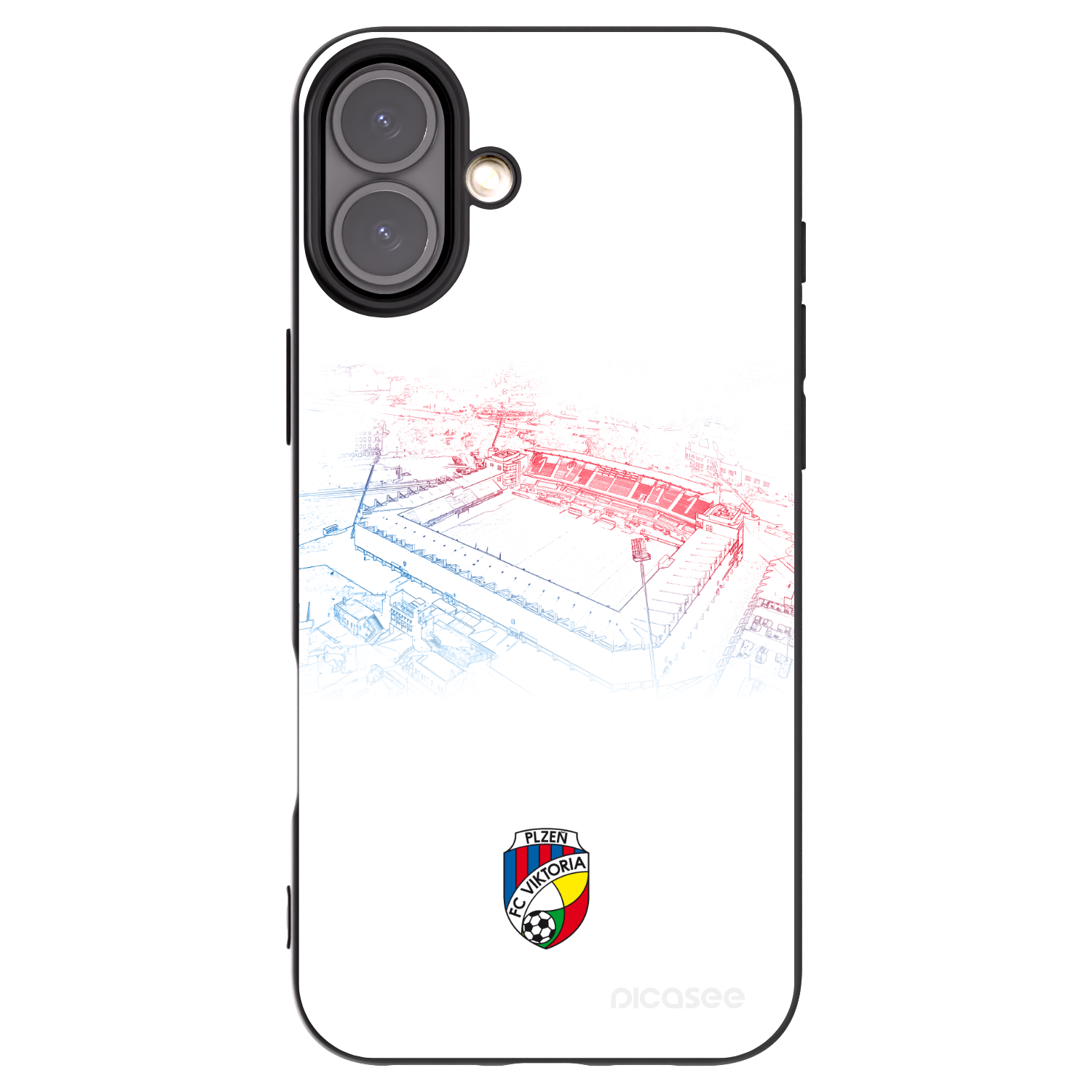 Picasee silikonový černý obal pro Apple iPhone 16 Plus - FC Viktoria Plzeň C