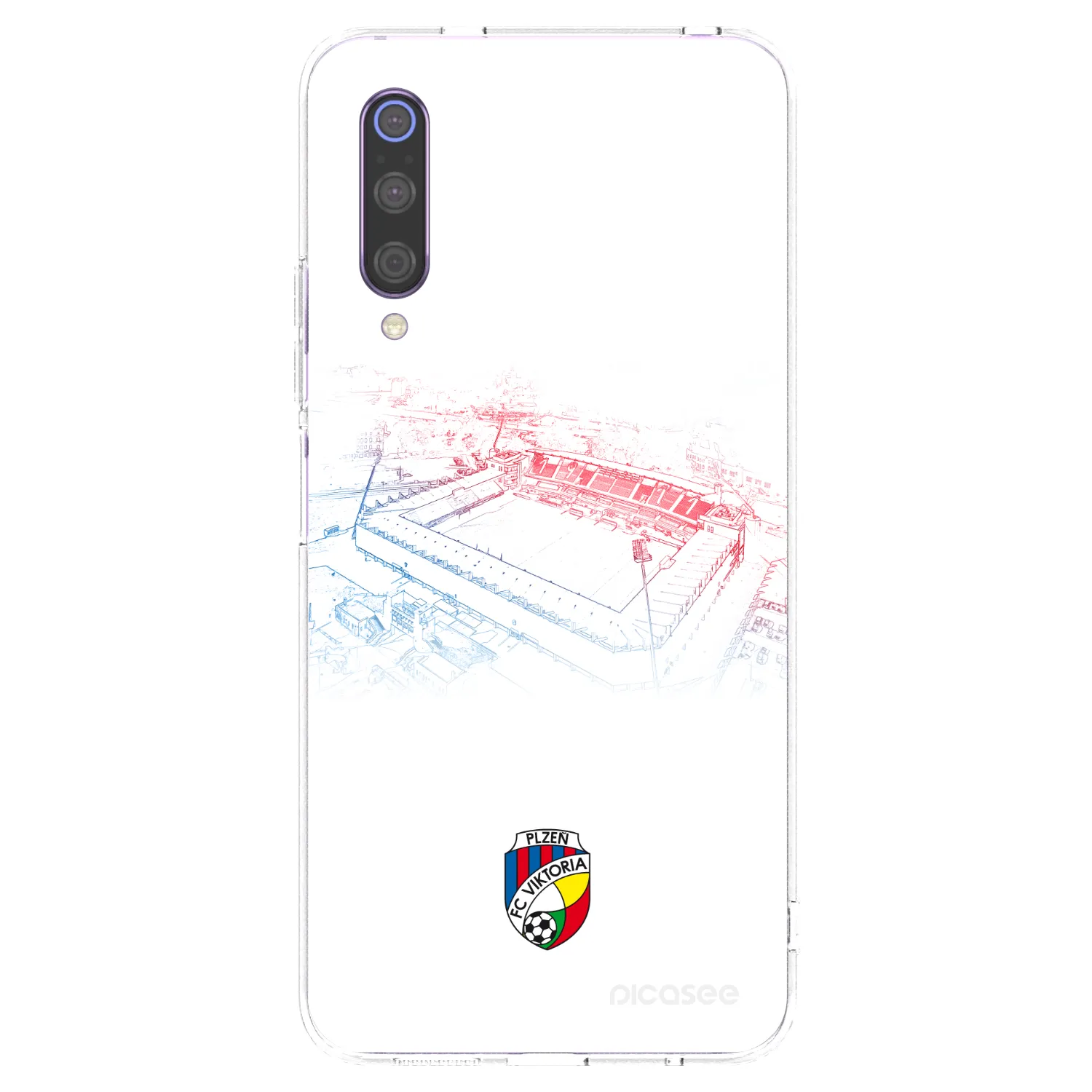 Picasee silikonový průhledný obal pro Xiaomi Mi 9 - FC Viktoria Plzeň C