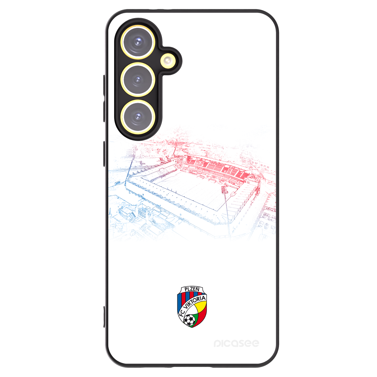 Picasee silikonový černý obal pro Samsung Galaxy S24 FE S721B - FC Viktoria Plzeň C