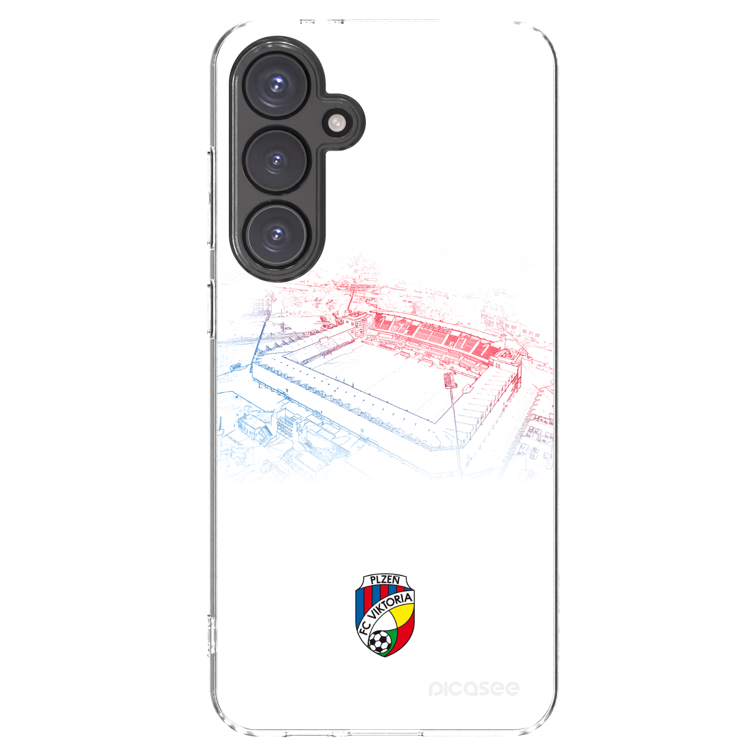 Picasee silikonový průhledný obal pro Samsung Galaxy S24 FE S721B - FC Viktoria Plzeň C