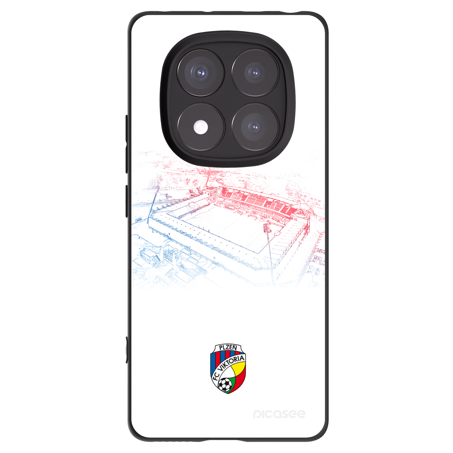 Picasee silikonový černý obal pro Xiaomi Redmi Note 14 Pro 5G - FC Viktoria Plzeň C