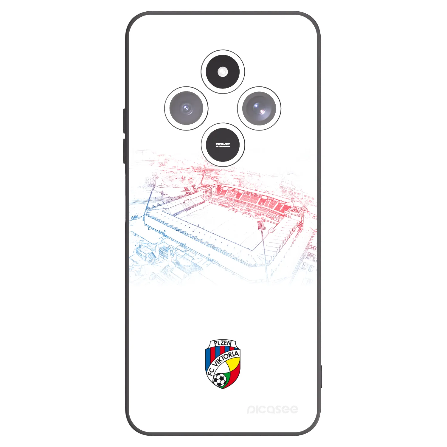 Picasee silikonový černý obal pro Xiaomi Redmi 14C - FC Viktoria Plzeň C