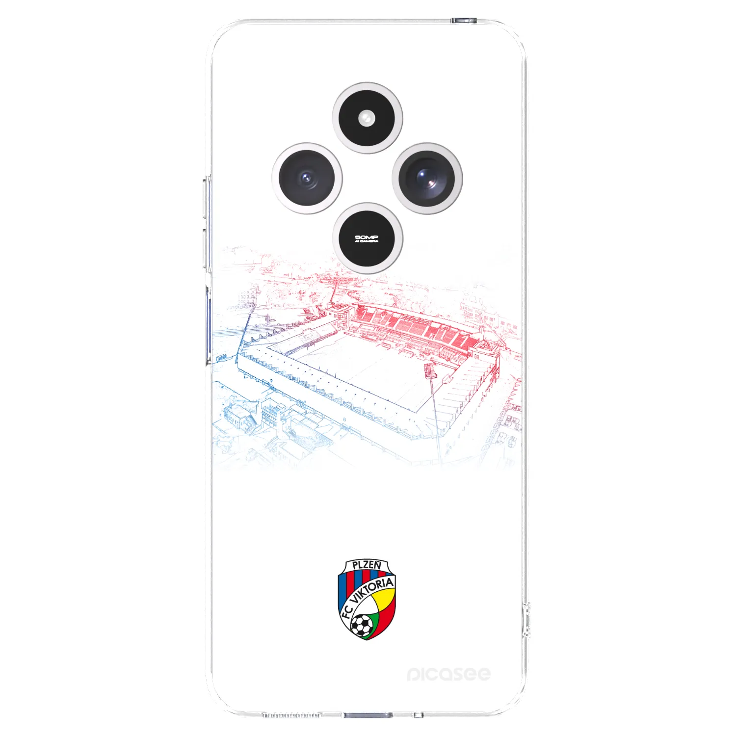 Picasee silikonový průhledný obal pro Xiaomi Redmi 14C - FC Viktoria Plzeň C