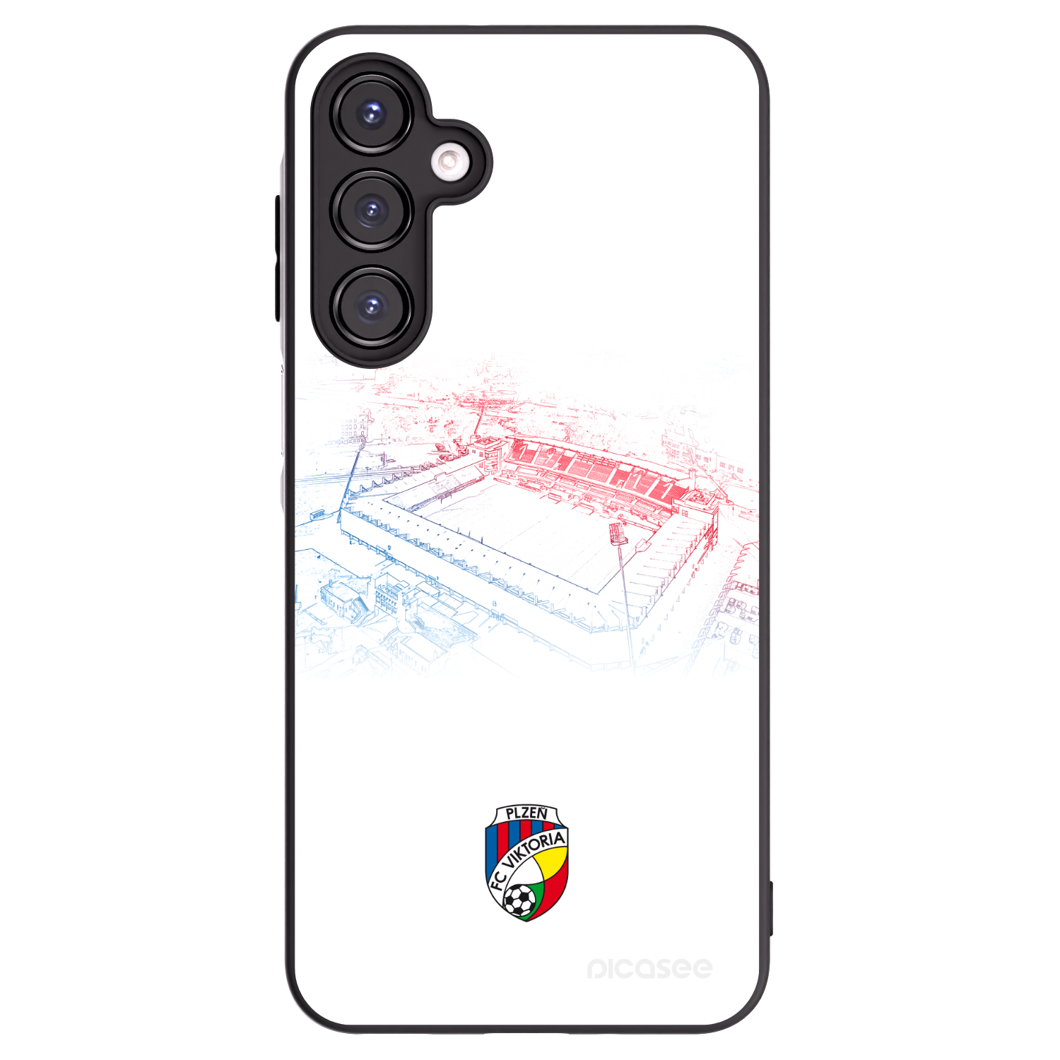 Picasee silikonový černý obal pro Samsung Galaxy A16 5G - FC Viktoria Plzeň C