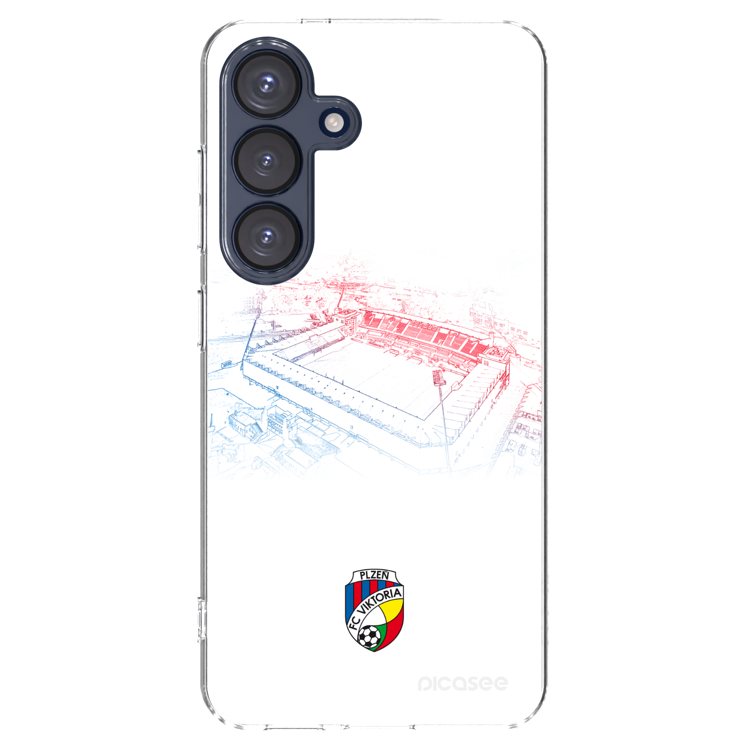 Picasee silikonový průhledný obal pro Samsung Galaxy S25 5G - FC Viktoria Plzeň C
