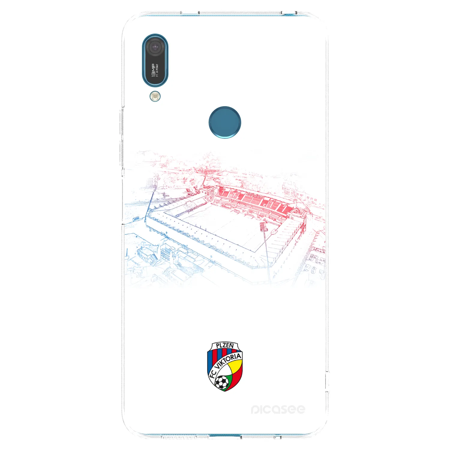 Picasee silikonový průhledný obal pro Huawei Y7 2019 - FC Viktoria Plzeň C