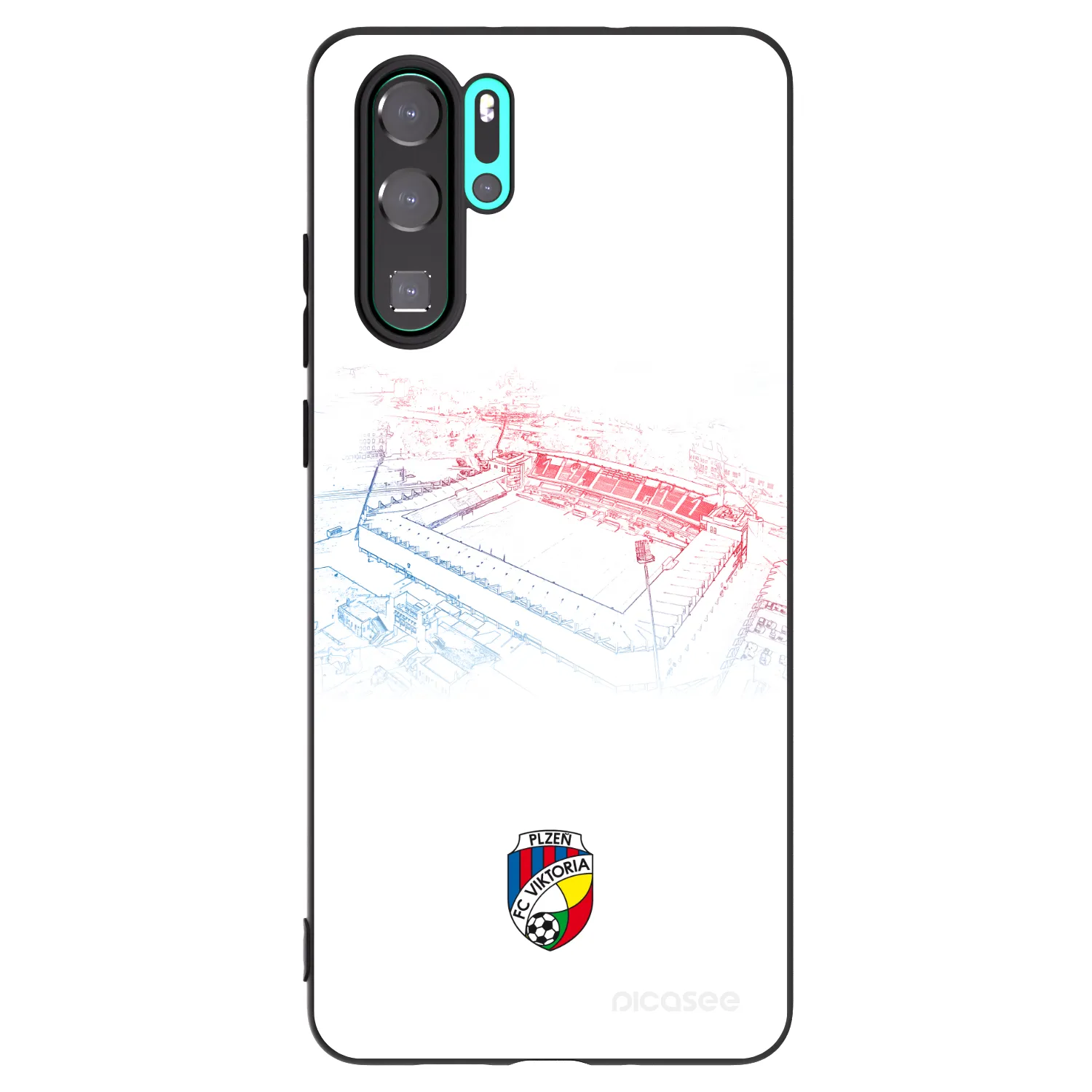 Picasee silikonový černý obal pro Huawei P30 Pro - FC Viktoria Plzeň C