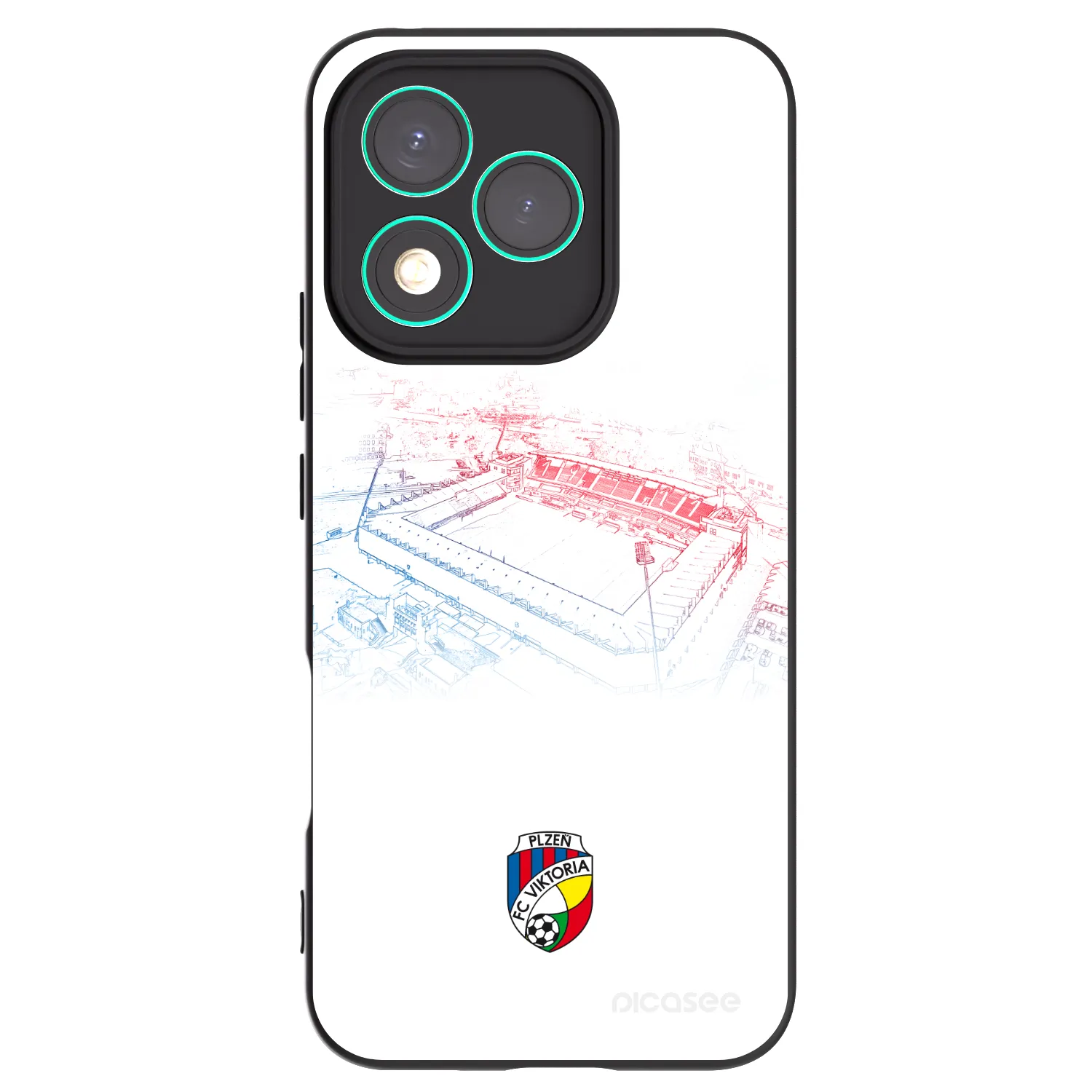 Picasee silikonový černý obal pro Honor 400 Lite 5G - FC Viktoria Plzeň C