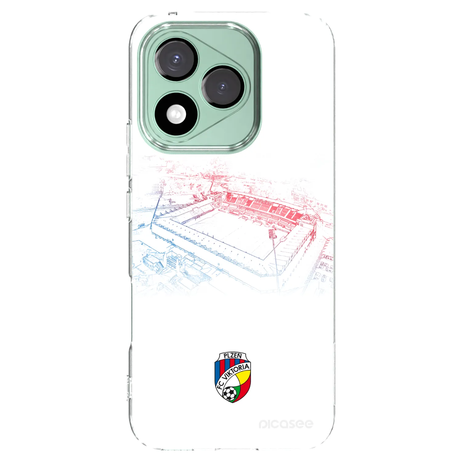 Picasee silikonový průhledný obal pro Honor 400 Lite 5G - FC Viktoria Plzeň C