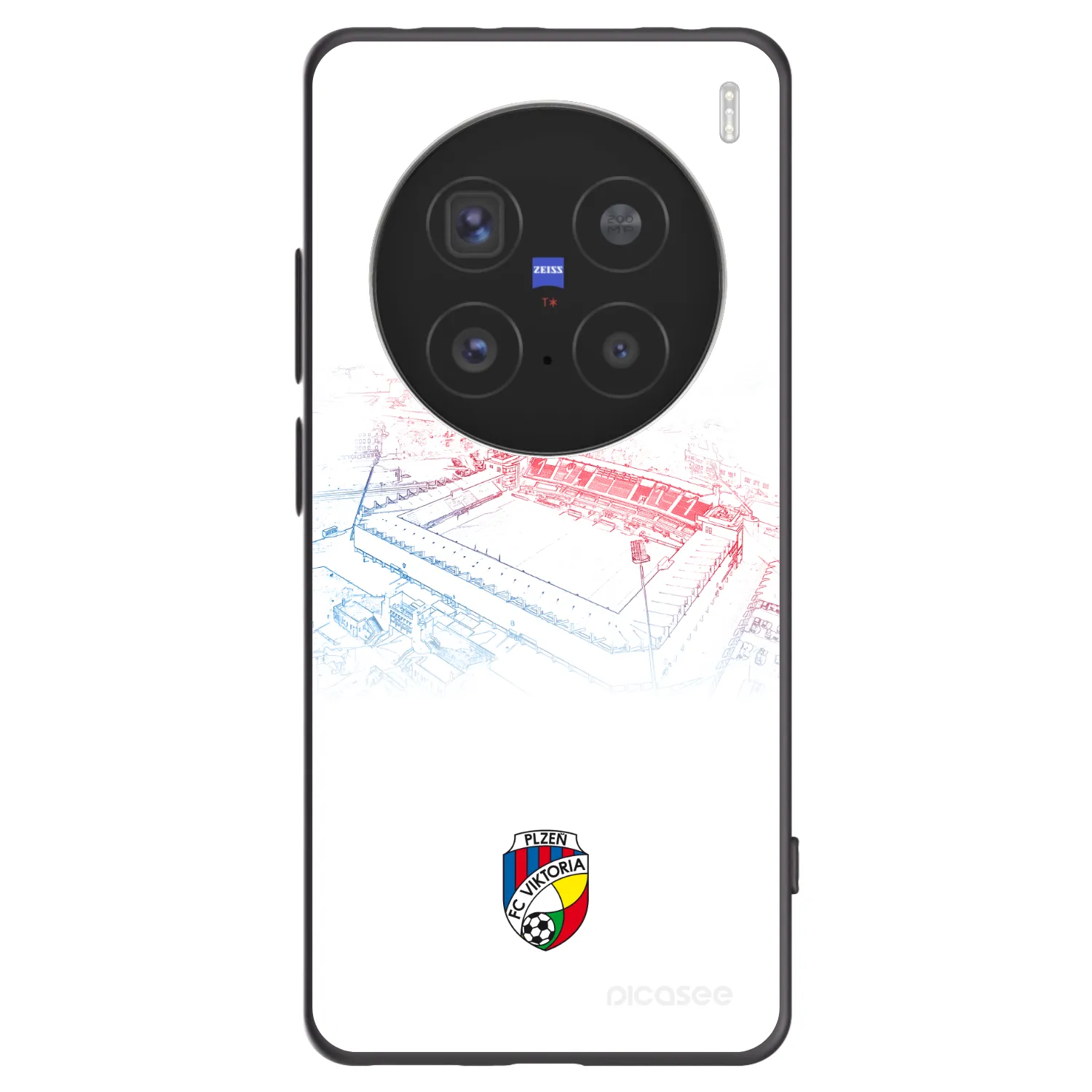 Picasee silikonový černý obal pro Vivo X200 Pro - FC Viktoria Plzeň C