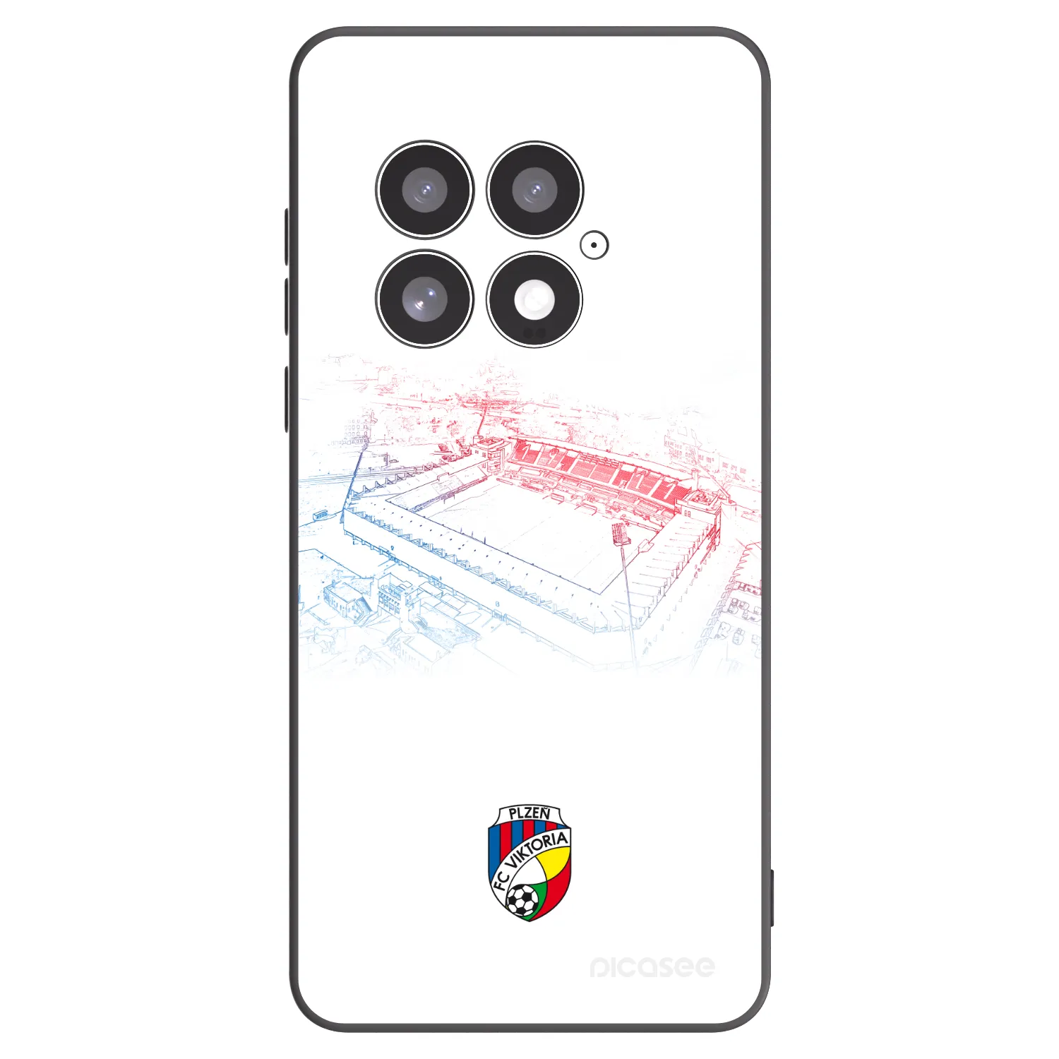 Picasee silikonový černý obal pro OnePlus 13 5G - FC Viktoria Plzeň C