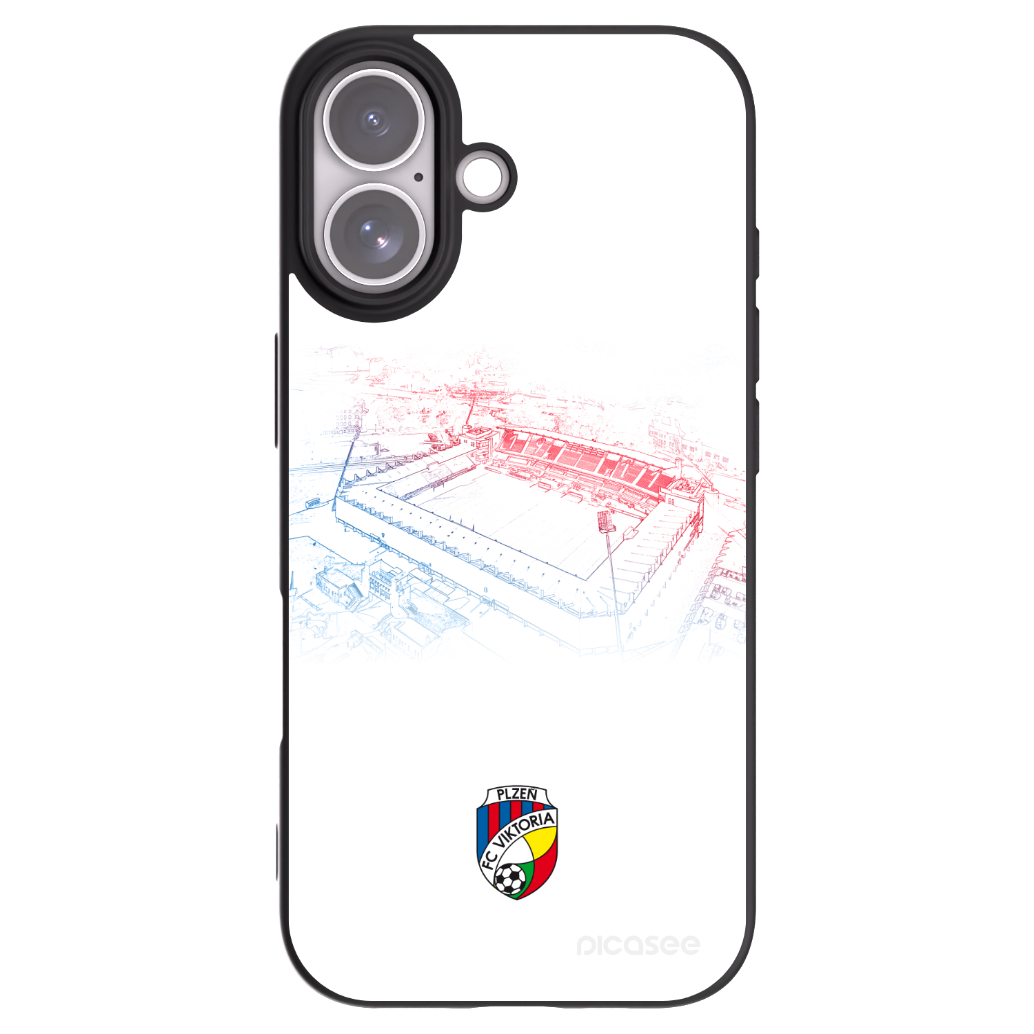 Picasee silikonový černý obal pro Apple iPhone 17 - FC Viktoria Plzeň C