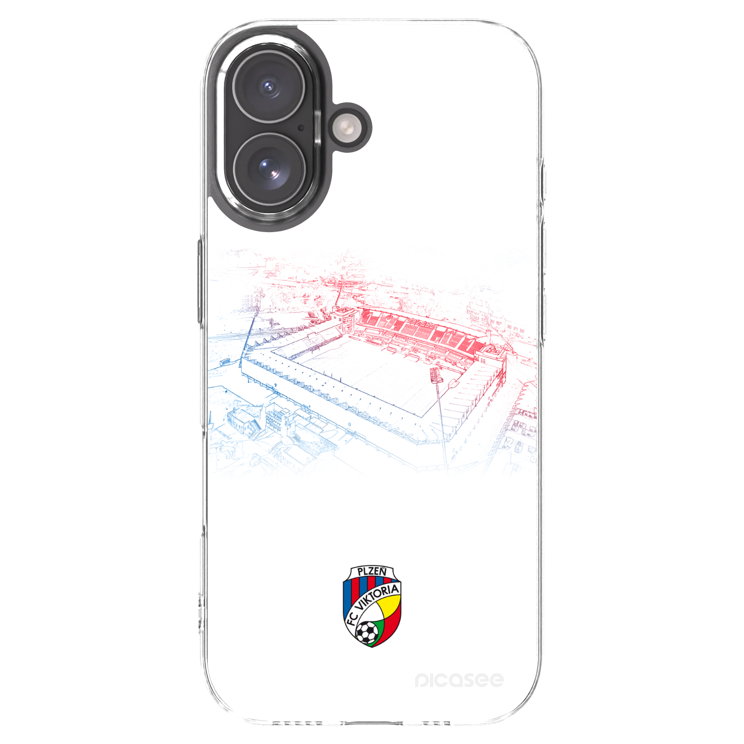 Picasee silikonový průhledný obal pro Apple iPhone 17 - FC Viktoria Plzeň C