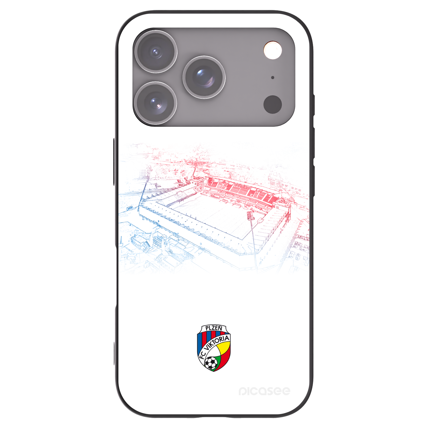 Picasee silikonový černý obal pro Apple iPhone 17 Pro - FC Viktoria Plzeň C