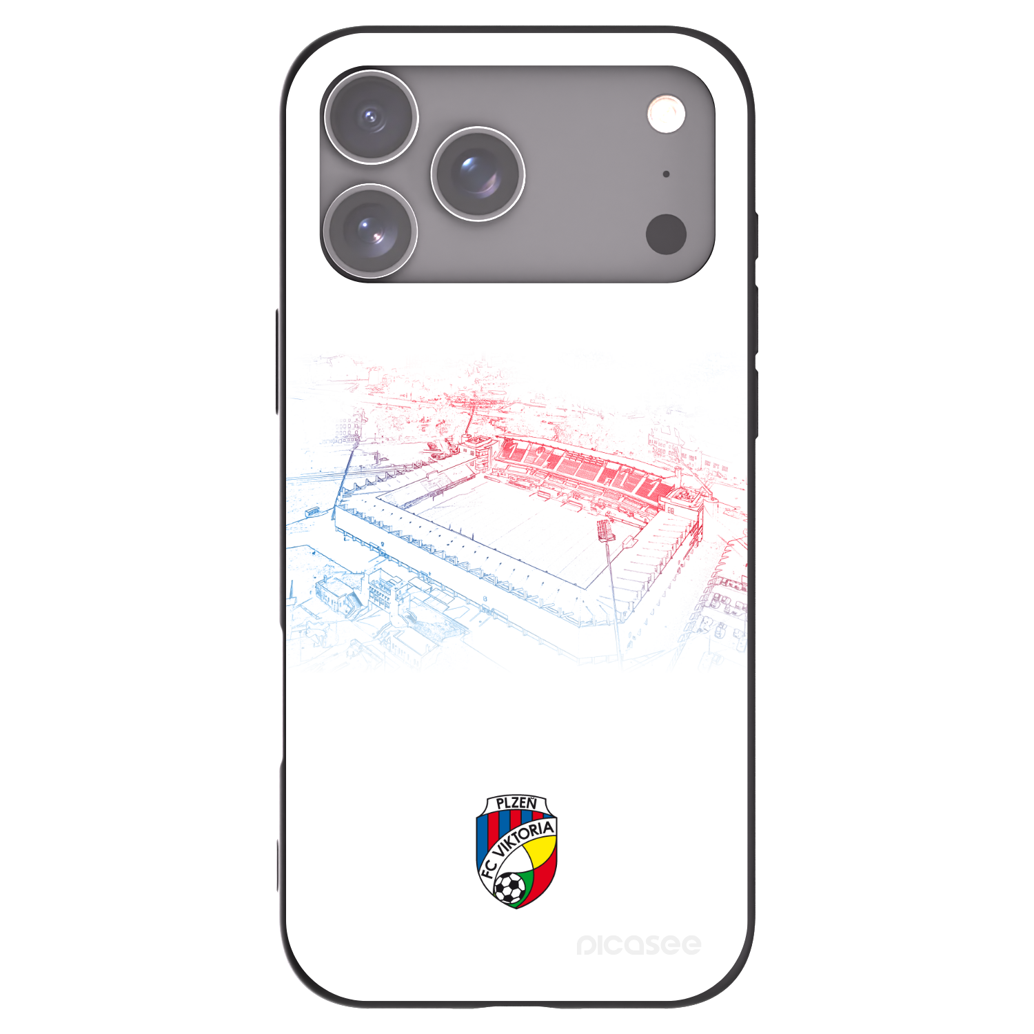 Picasee silikonový černý obal pro Apple iPhone 17 Pro Max - FC Viktoria Plzeň C