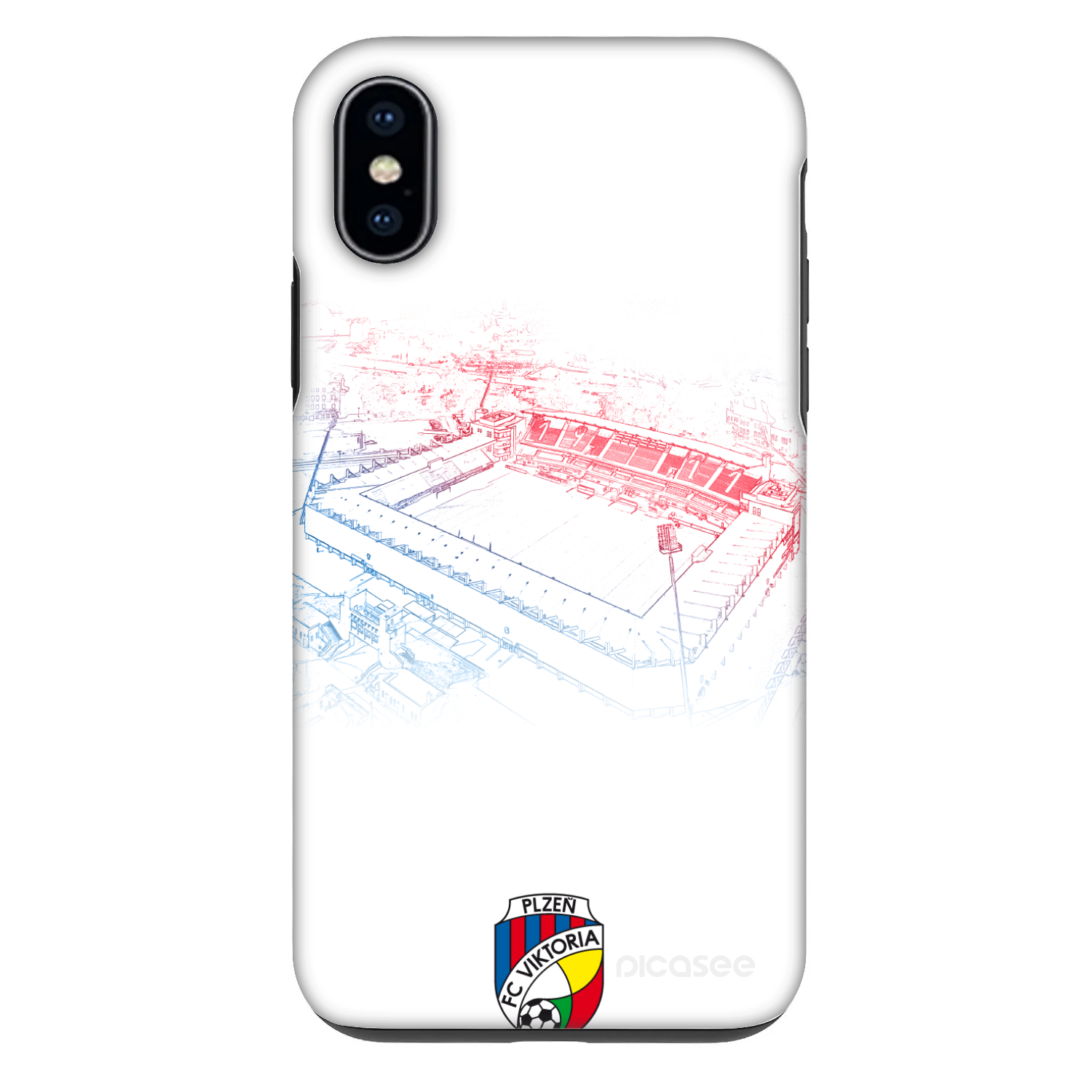 Picasee Fashion Case pro Apple iPhone X/XS - FC Viktoria Plzeň C
