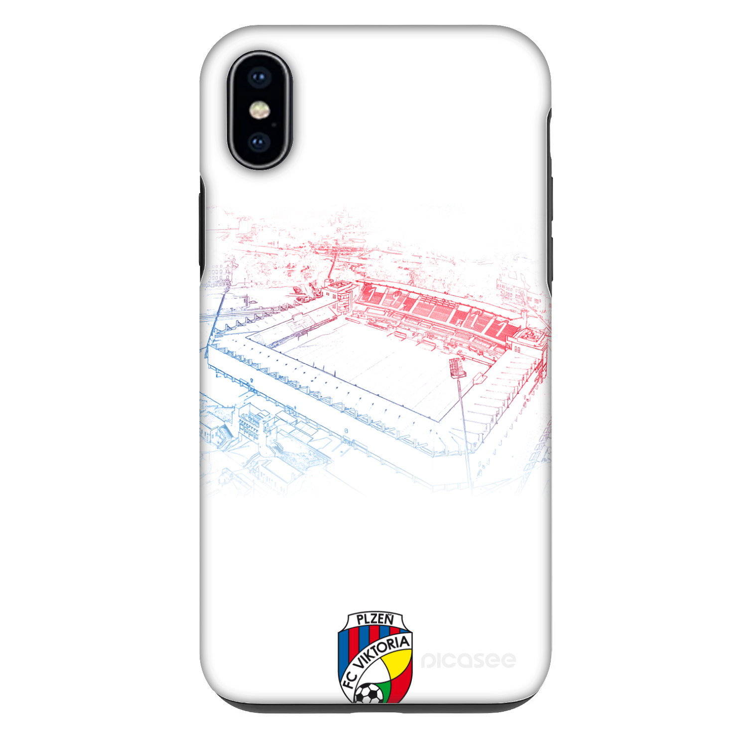 Picasee Fashion Case pro Apple iPhone XS Max - FC Viktoria Plzeň C