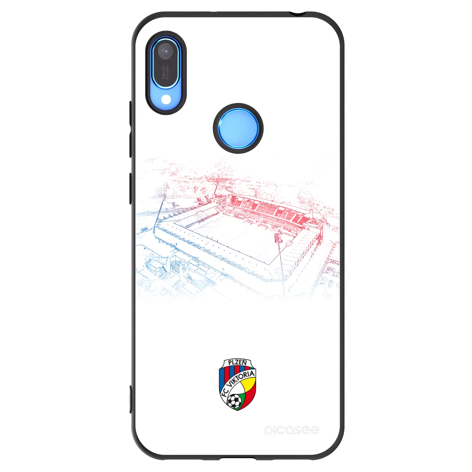 Picasee silikonový černý obal pro Huawei Y6 2019 - FC Viktoria Plzeň C