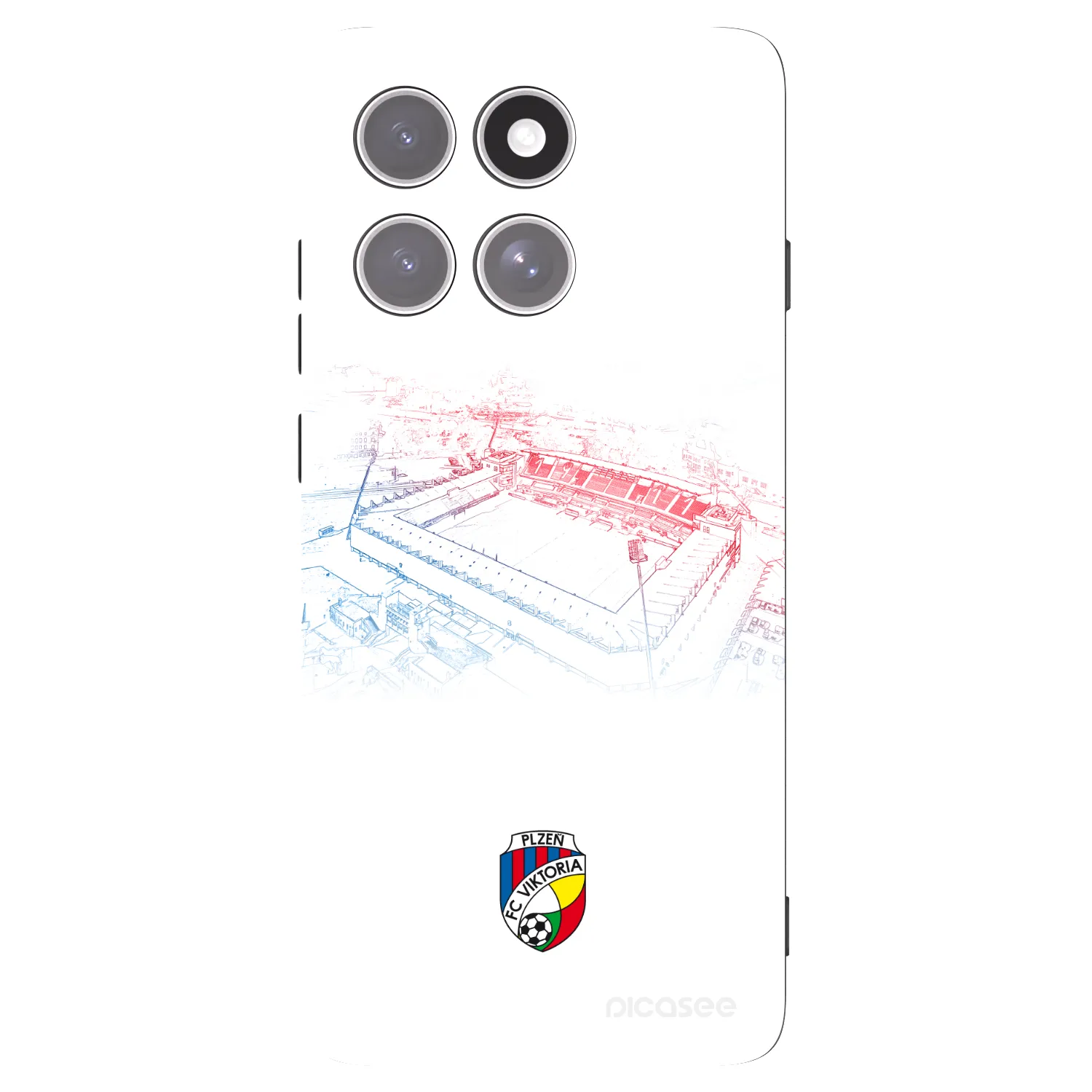 Picasee silikonový černý obal pro Motorola Edge 60 Pro - FC Viktoria Plzeň C