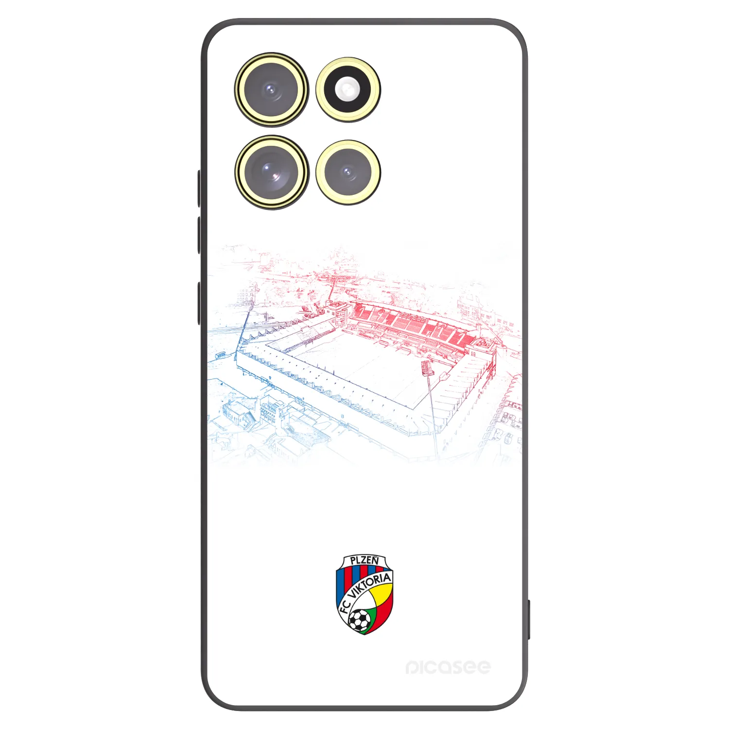 Picasee silikonový černý obal pro Motorola Moto G86 5G - FC Viktoria Plzeň C