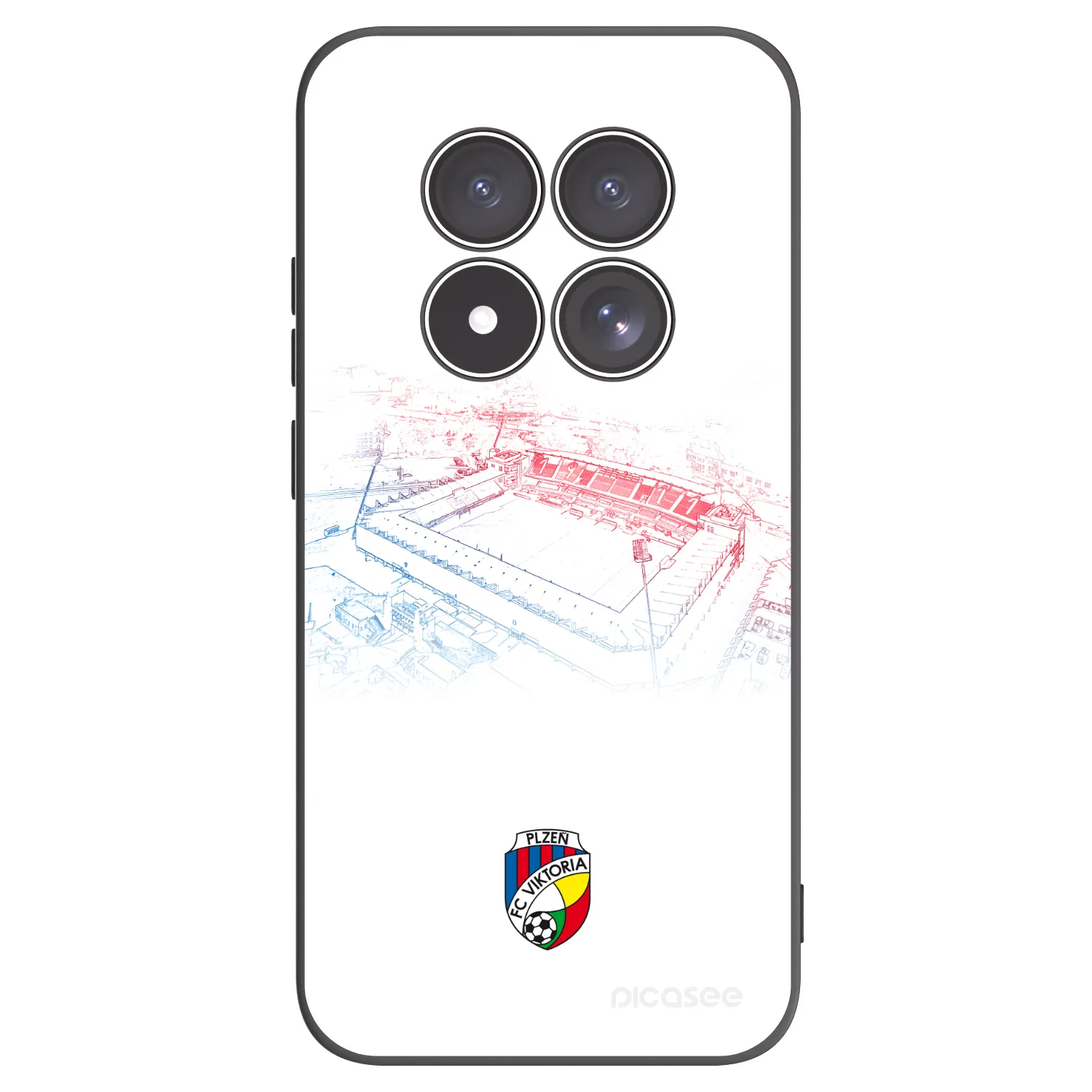 Picasee silikonový černý obal pro Xiaomi Redmi Note 15 Pro 4G - FC Viktoria Plzeň C