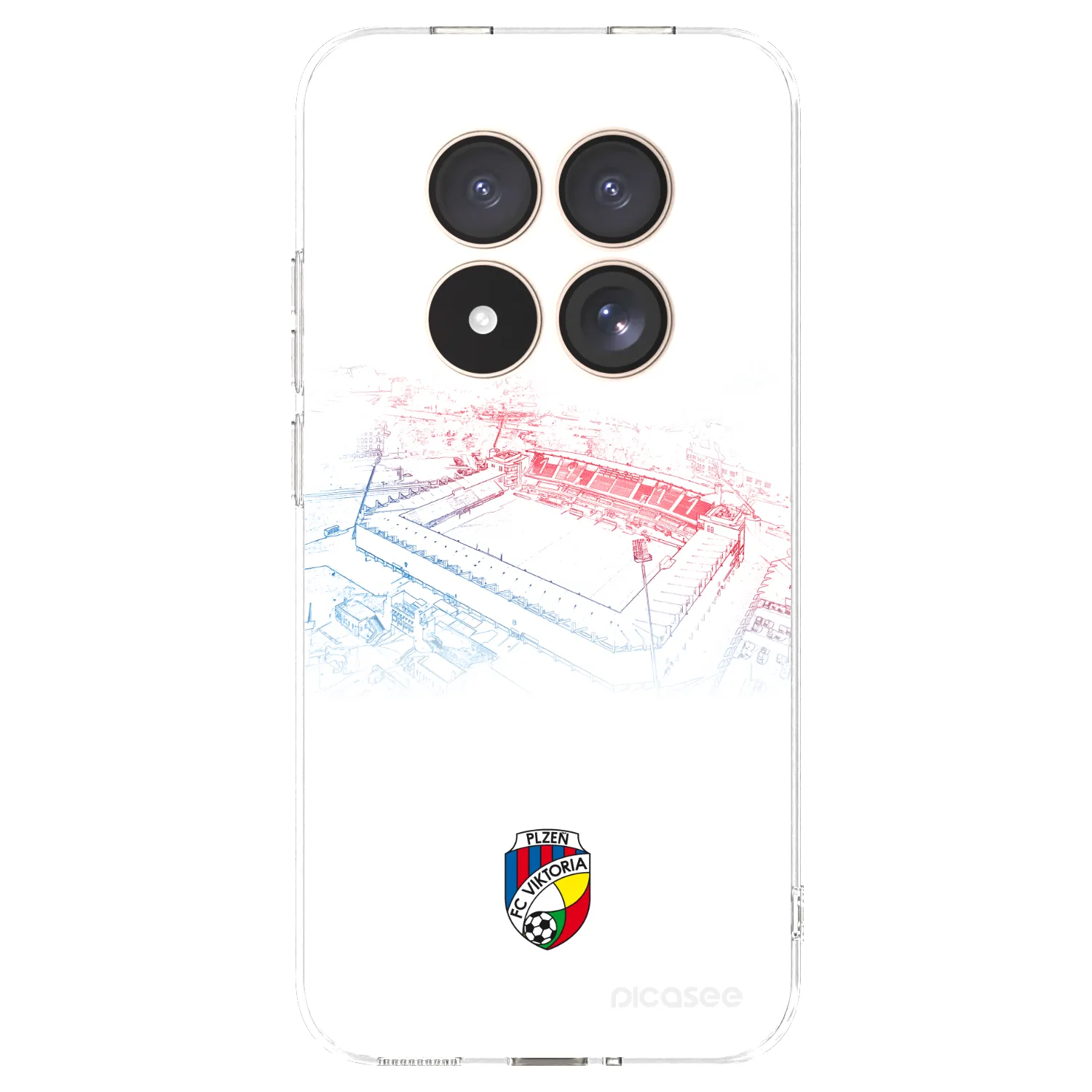 Picasee silikonový průhledný obal pro Xiaomi Redmi Note 15 Pro 4G - FC Viktoria Plzeň C