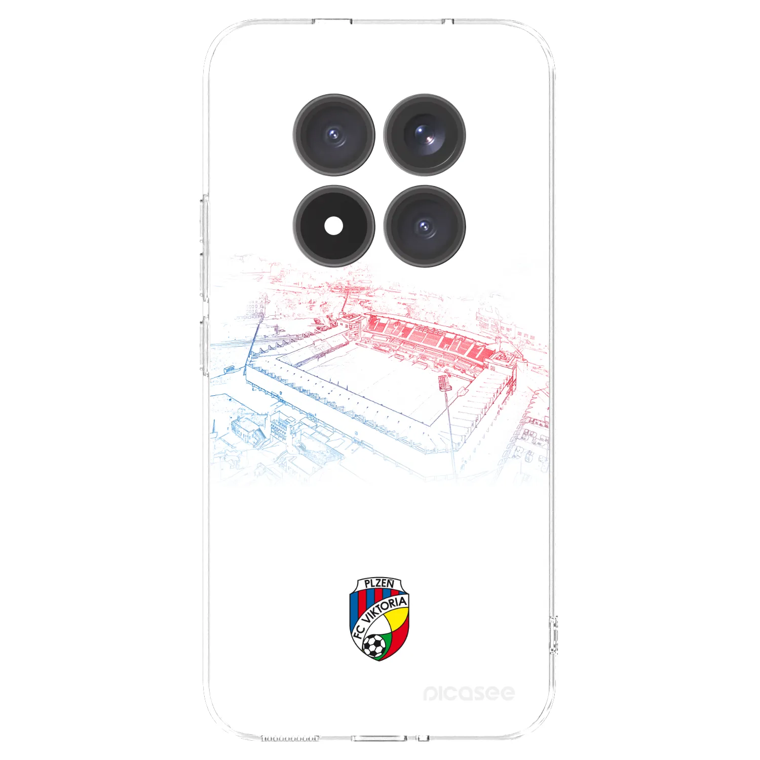 Picasee silikonový průhledný obal pro Xiaomi Redmi Note 15 Pro+ - FC Viktoria Plzeň C
