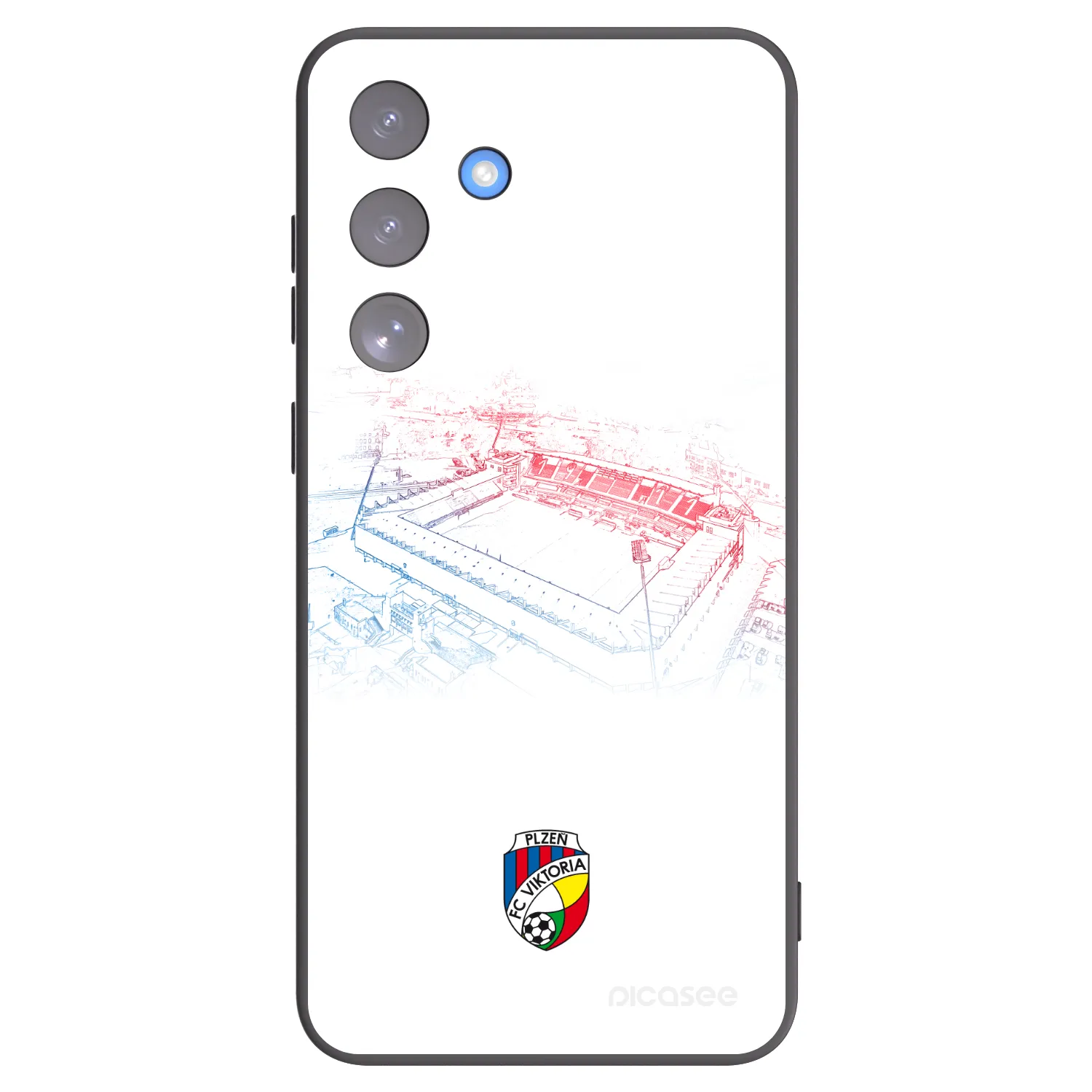 Picasee silikonový černý obal pro Samsung Galaxy S25 FE 5G - FC Viktoria Plzeň C