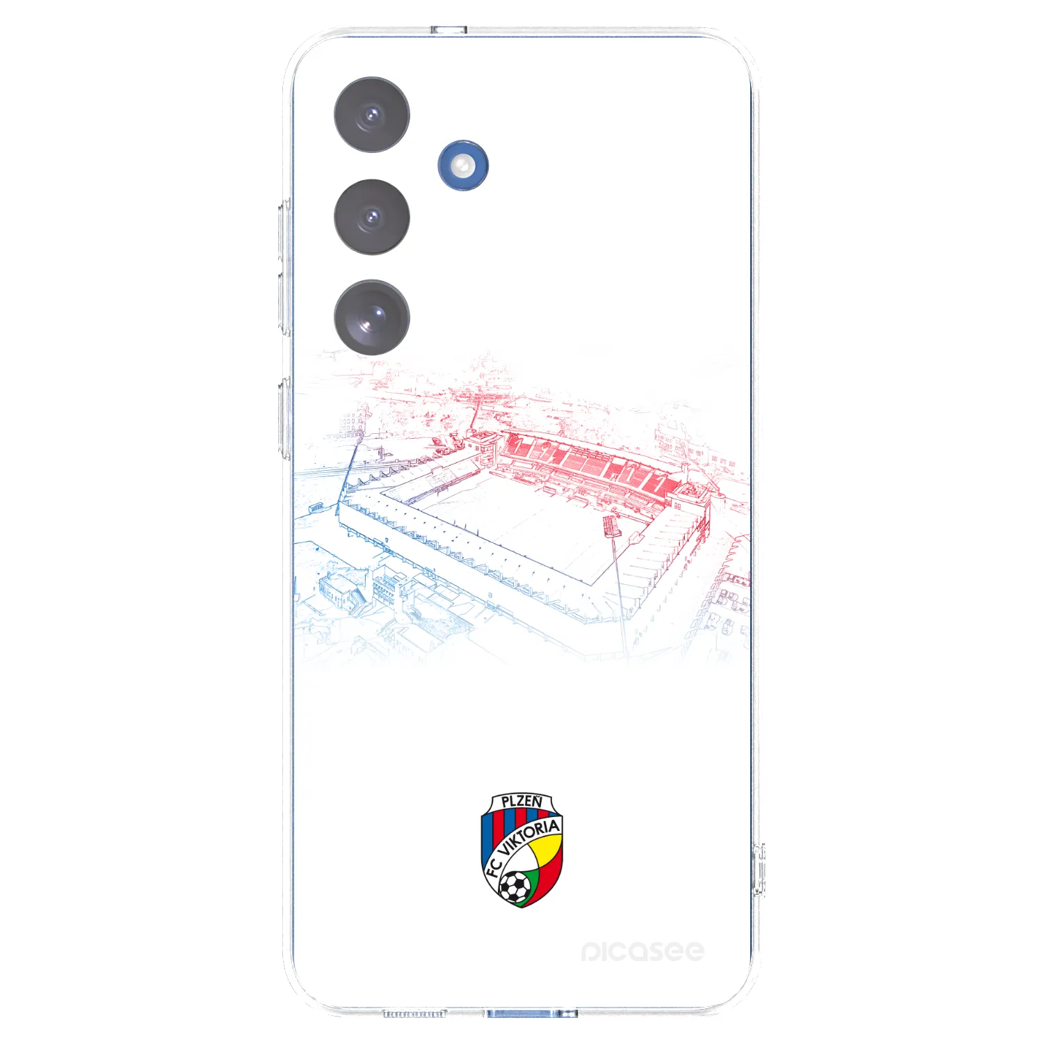 Picasee silikonový průhledný obal pro Samsung Galaxy S25 FE 5G - FC Viktoria Plzeň C