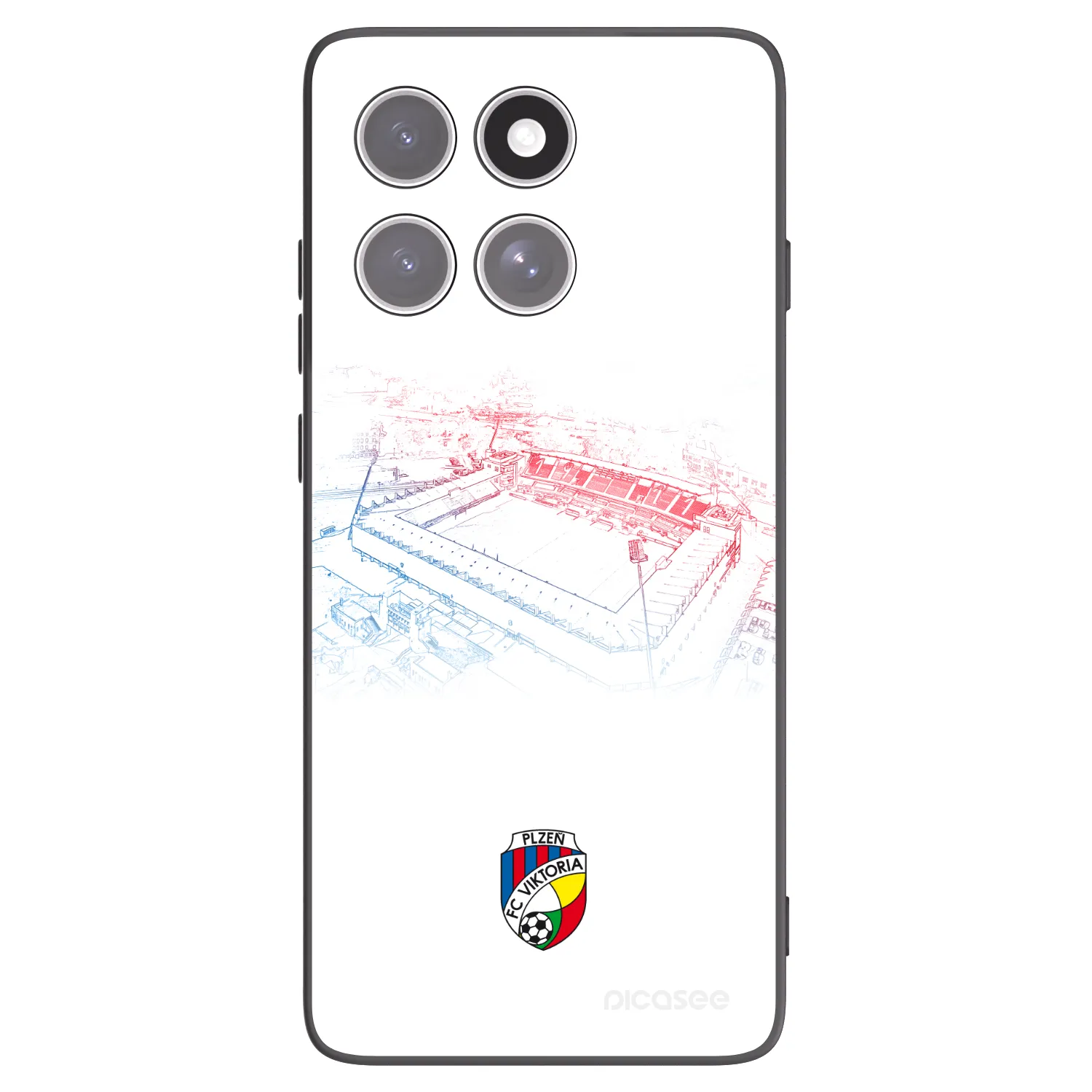 Picasee silikonový černý obal pro Motorola Edge 60 Fusion - FC Viktoria Plzeň C