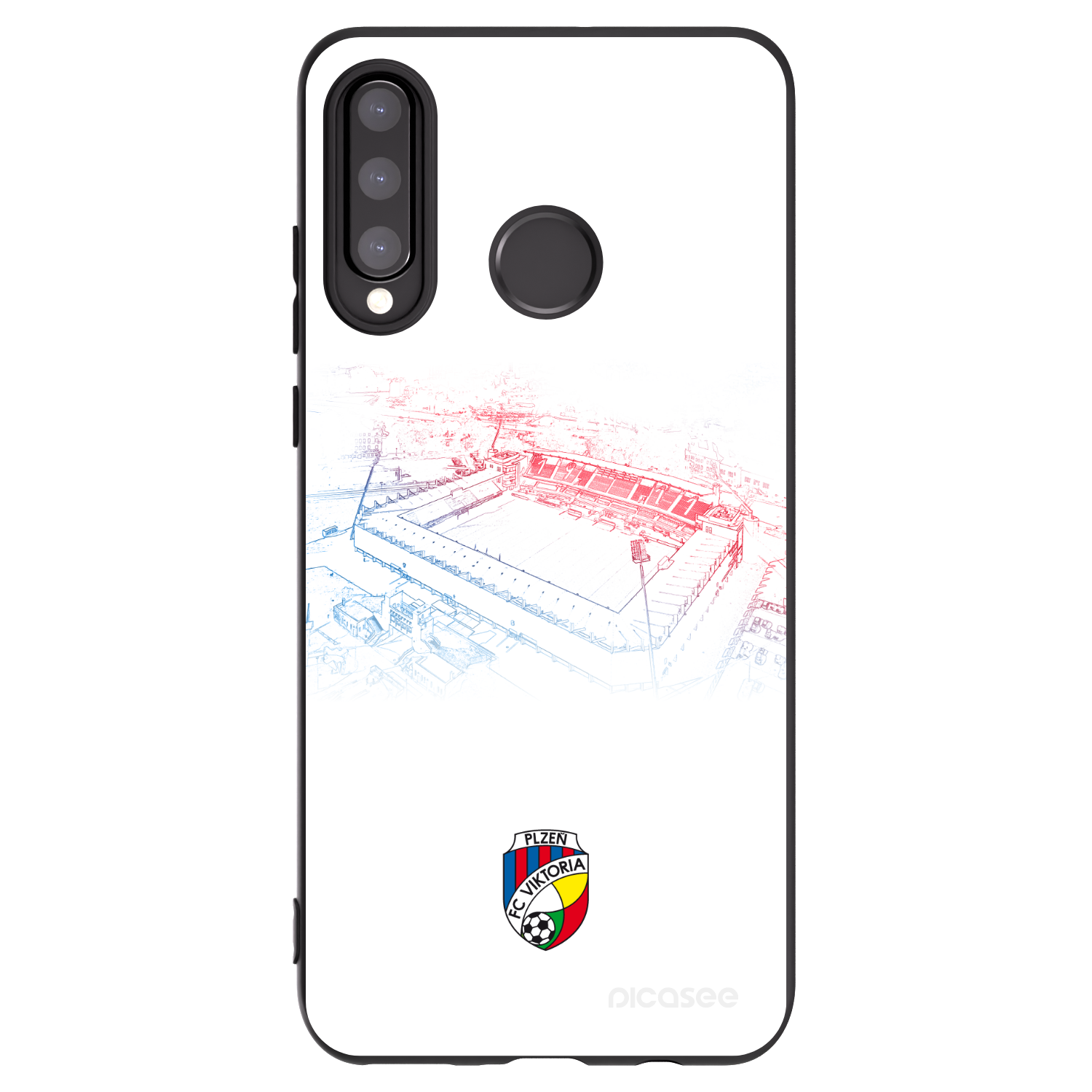 Picasee silikonový černý obal pro Huawei P30 Lite - FC Viktoria Plzeň C