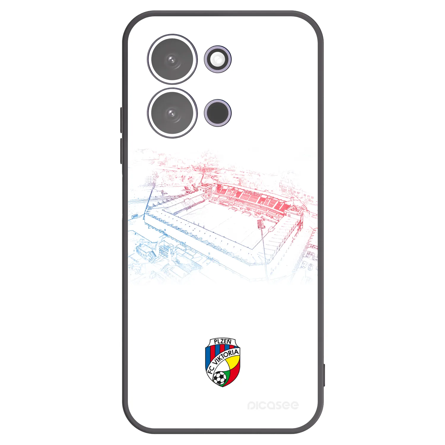 Picasee silikonový černý obal pro Xiaomi Redmi 15C 5G - FC Viktoria Plzeň C
